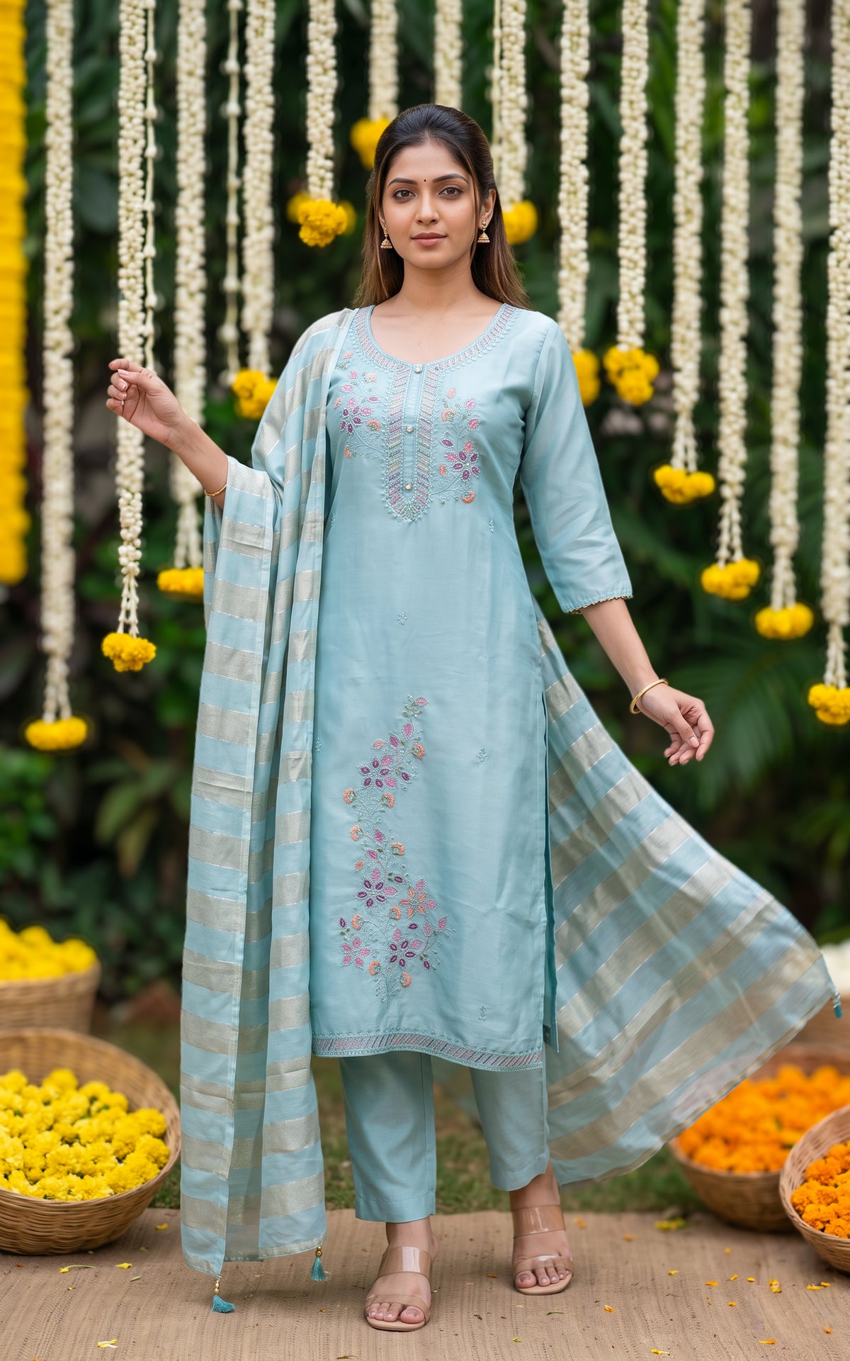Kaniksha (Kurti+Pant+Dupatta)
