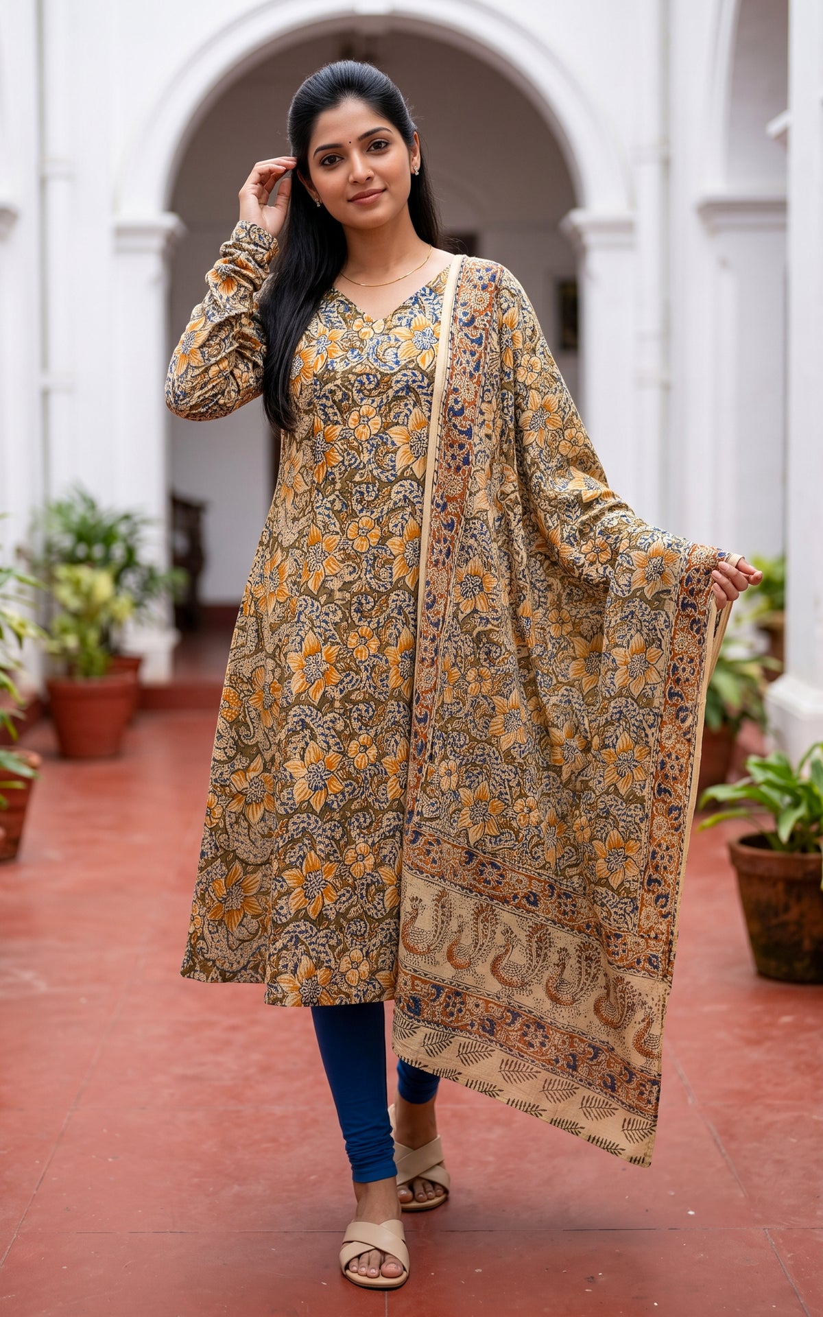 Nimmiya Mustered (Kurti+Dupatta)