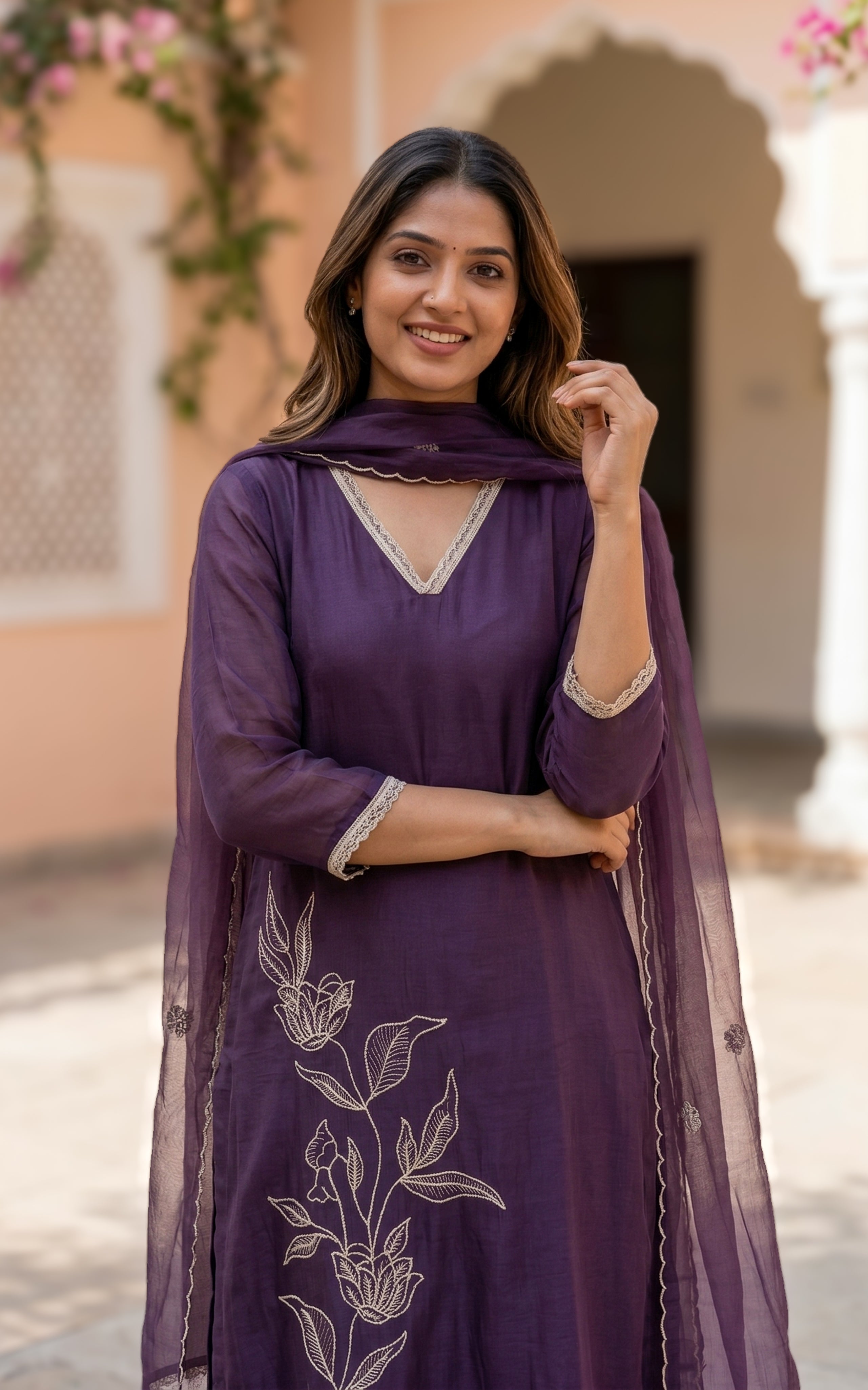 Rithanya (Kurti+Pant+Dupatta)
