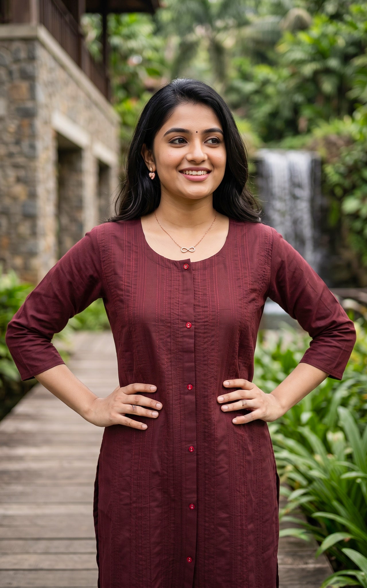 Harshitha Dark Plum