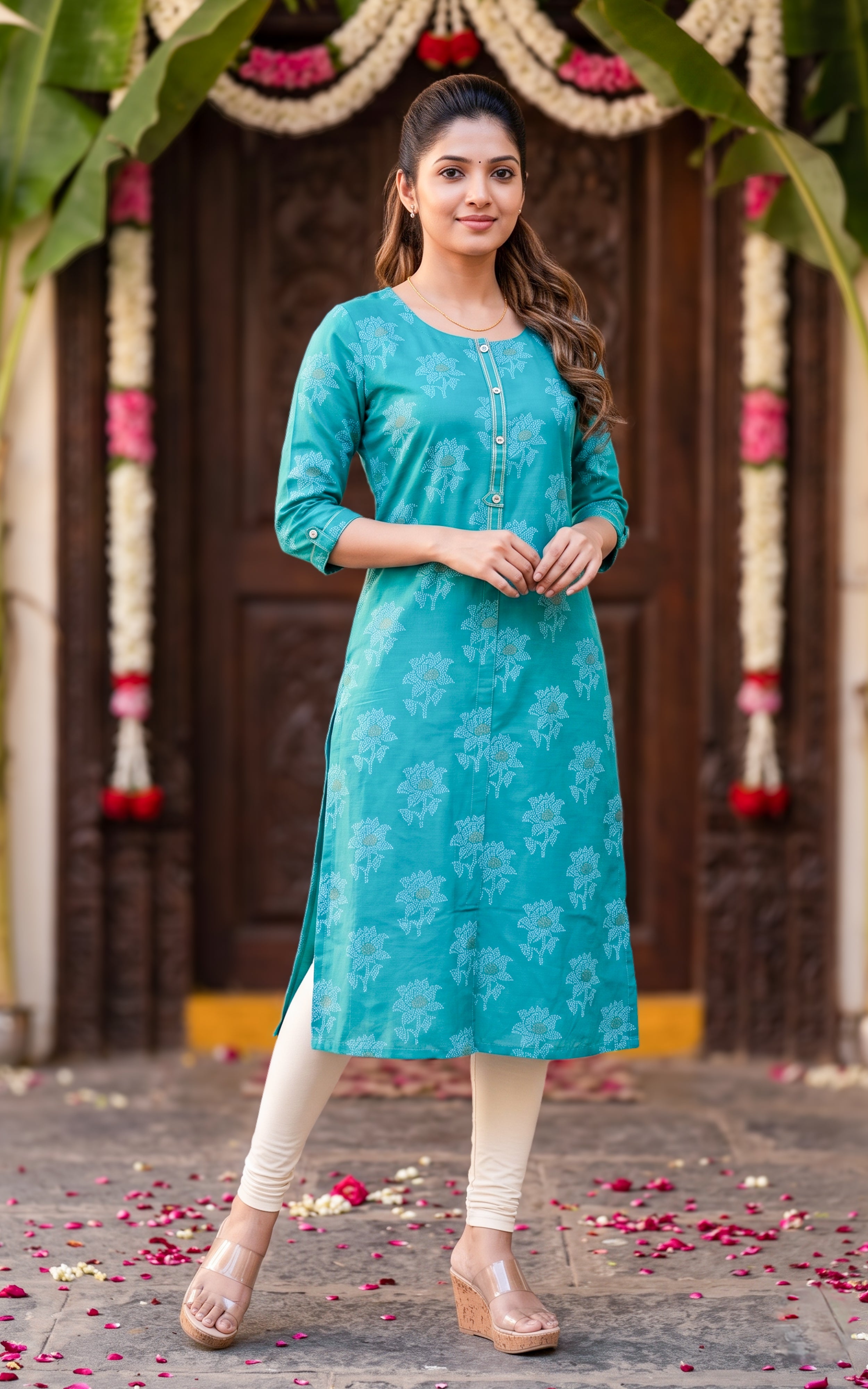 Maivizhi Sea Green