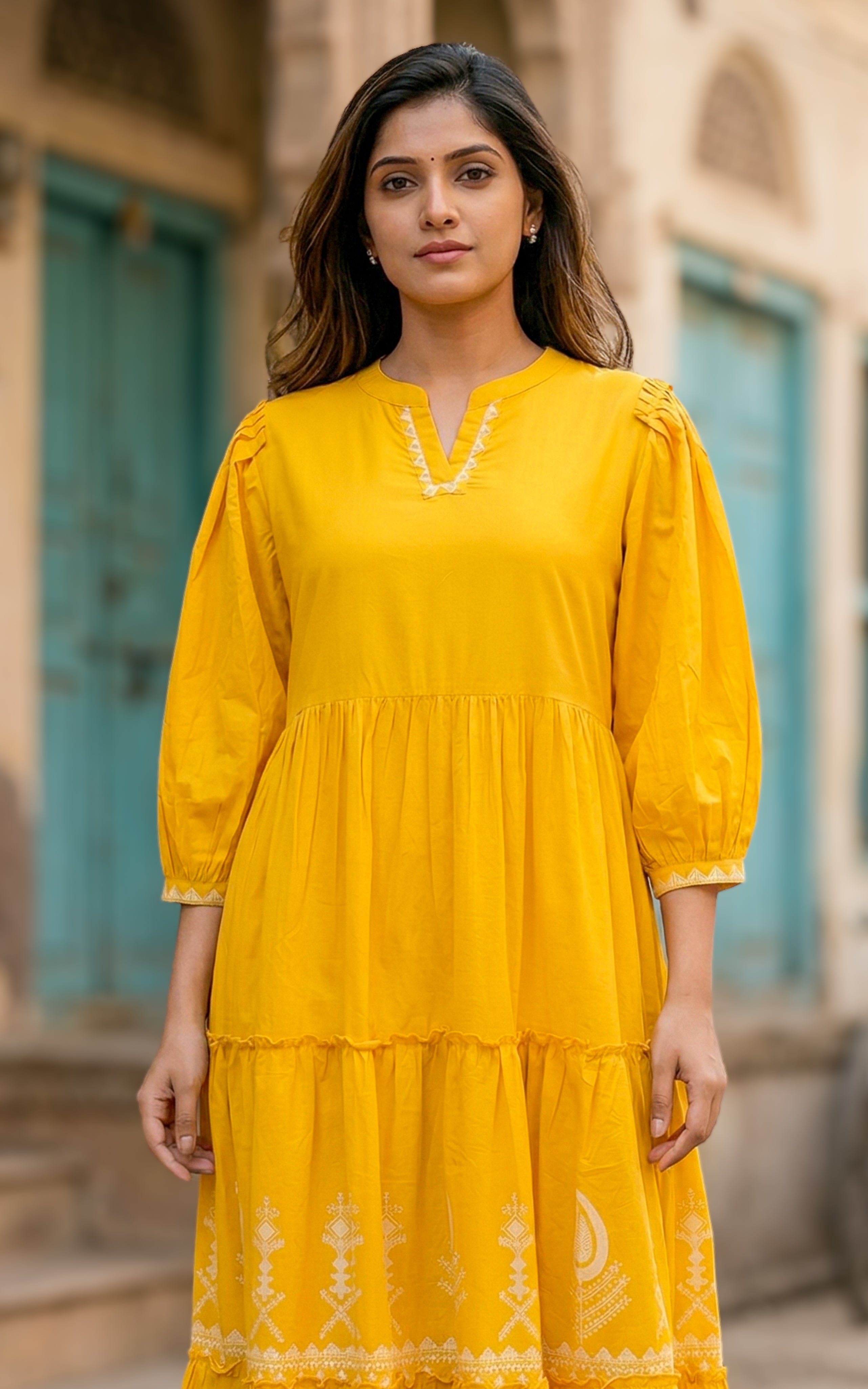 Long flared kurti