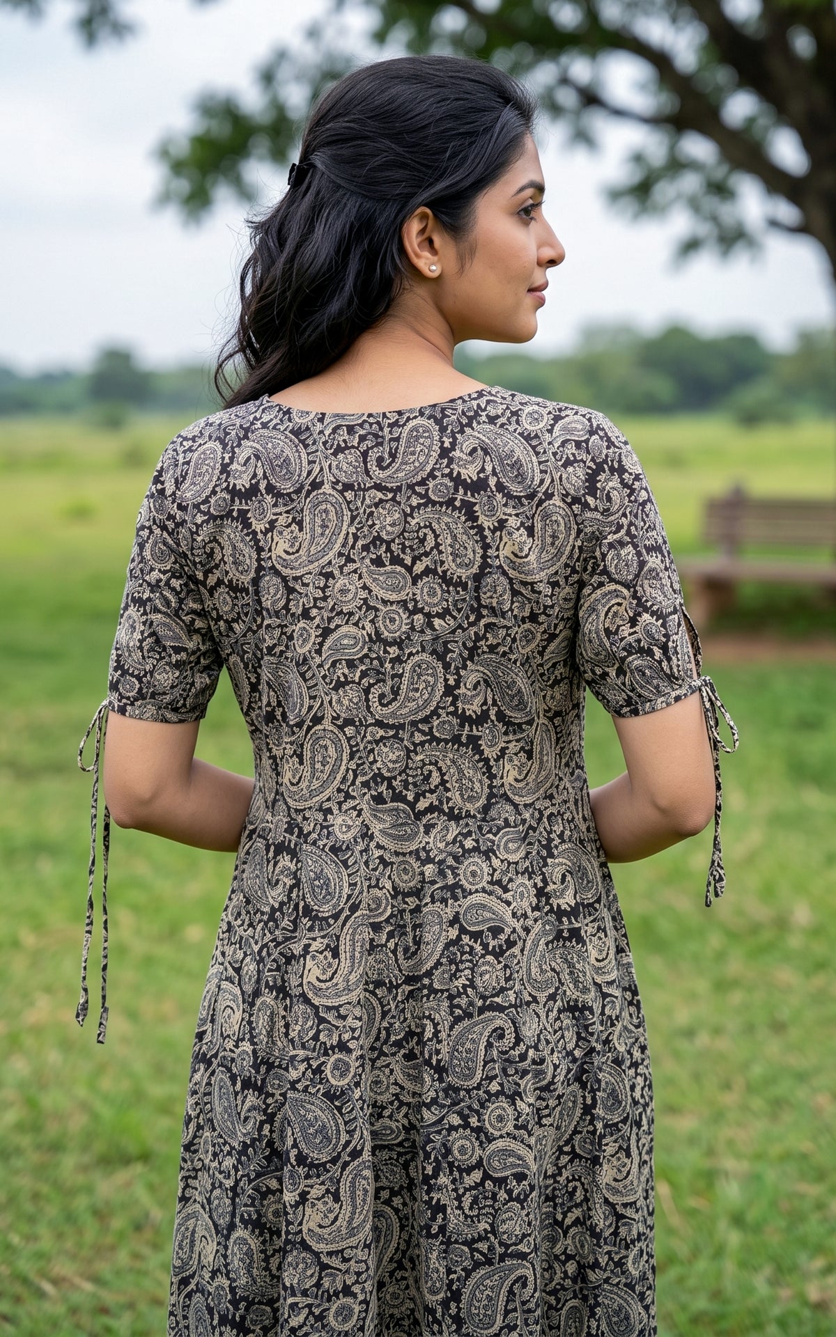 Aadhila Black (Kurti+Dupatta)