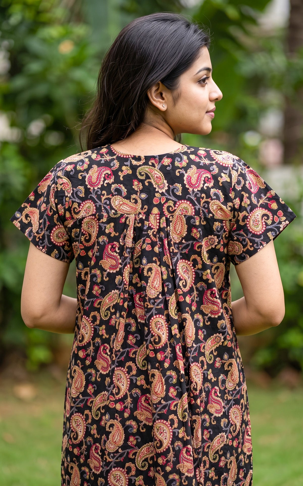 Cotton Straight Fit Nighty-165SS5A