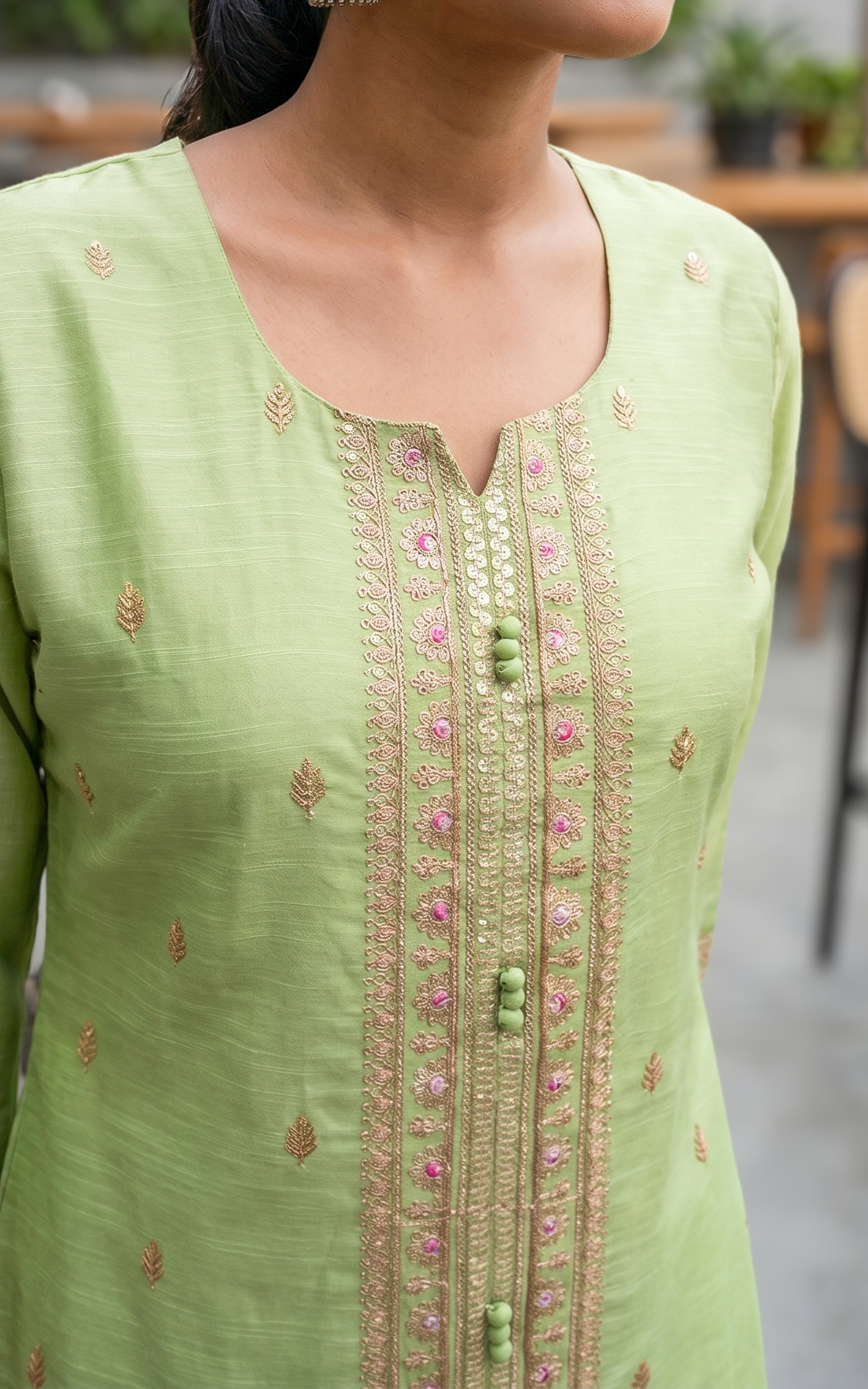 Nayagi A (Kurti+Pant+Dupatta)