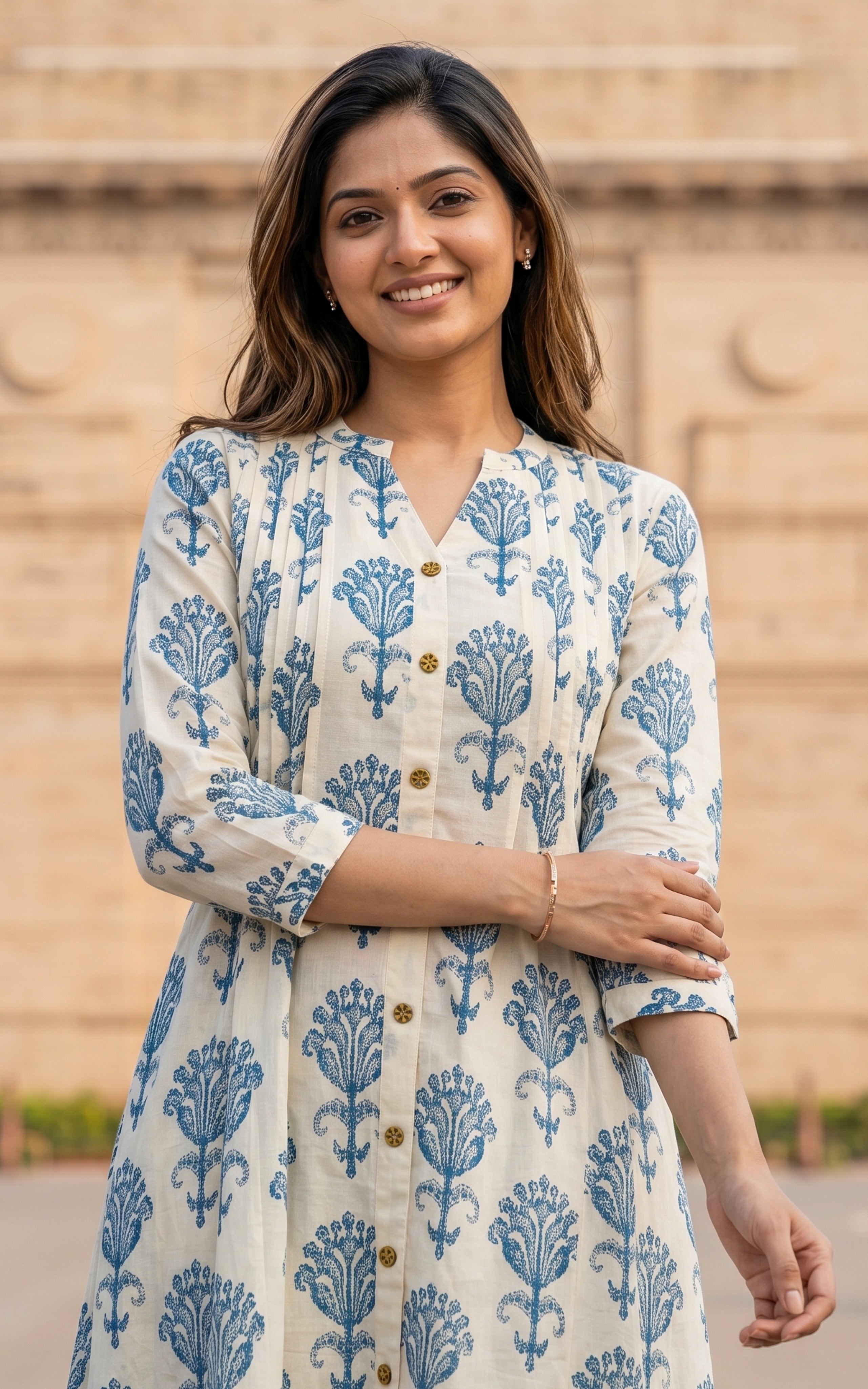 Daily wear comfortable cotton kurti

Stylish front slit kurti