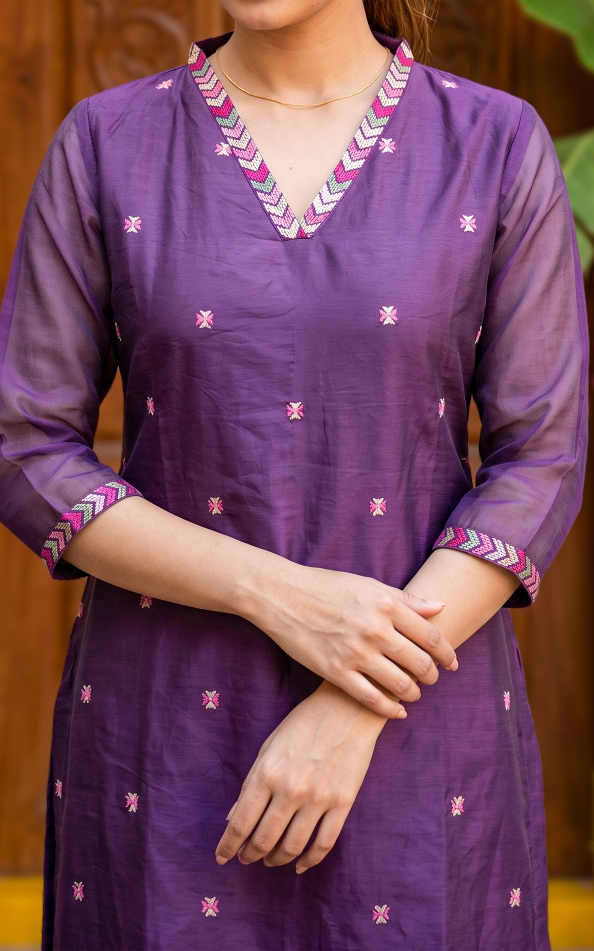 Shagithiya Purple (Kurti+Pant+Dupatta)