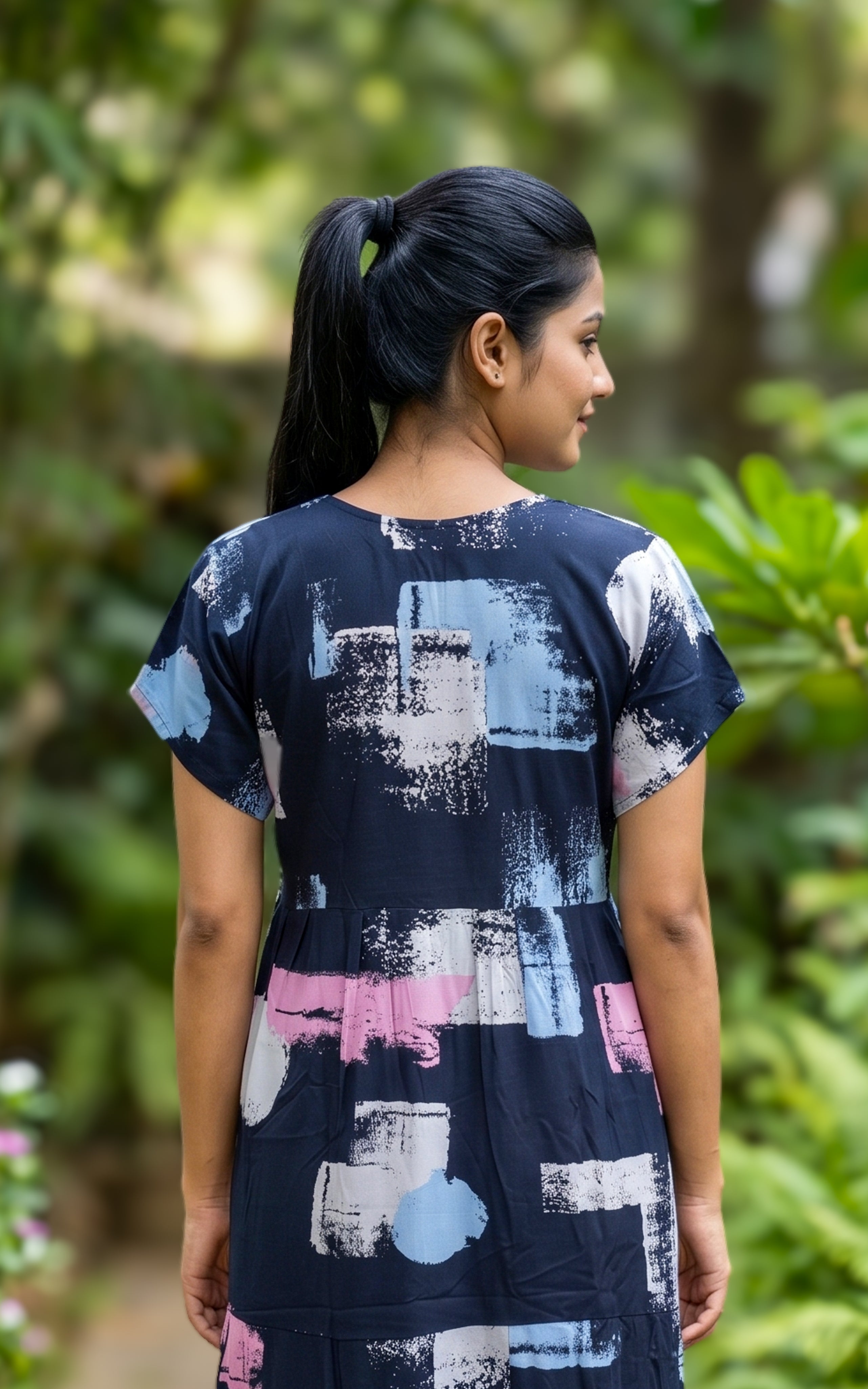 Cotton Straight Fit Nighty-160SS7A