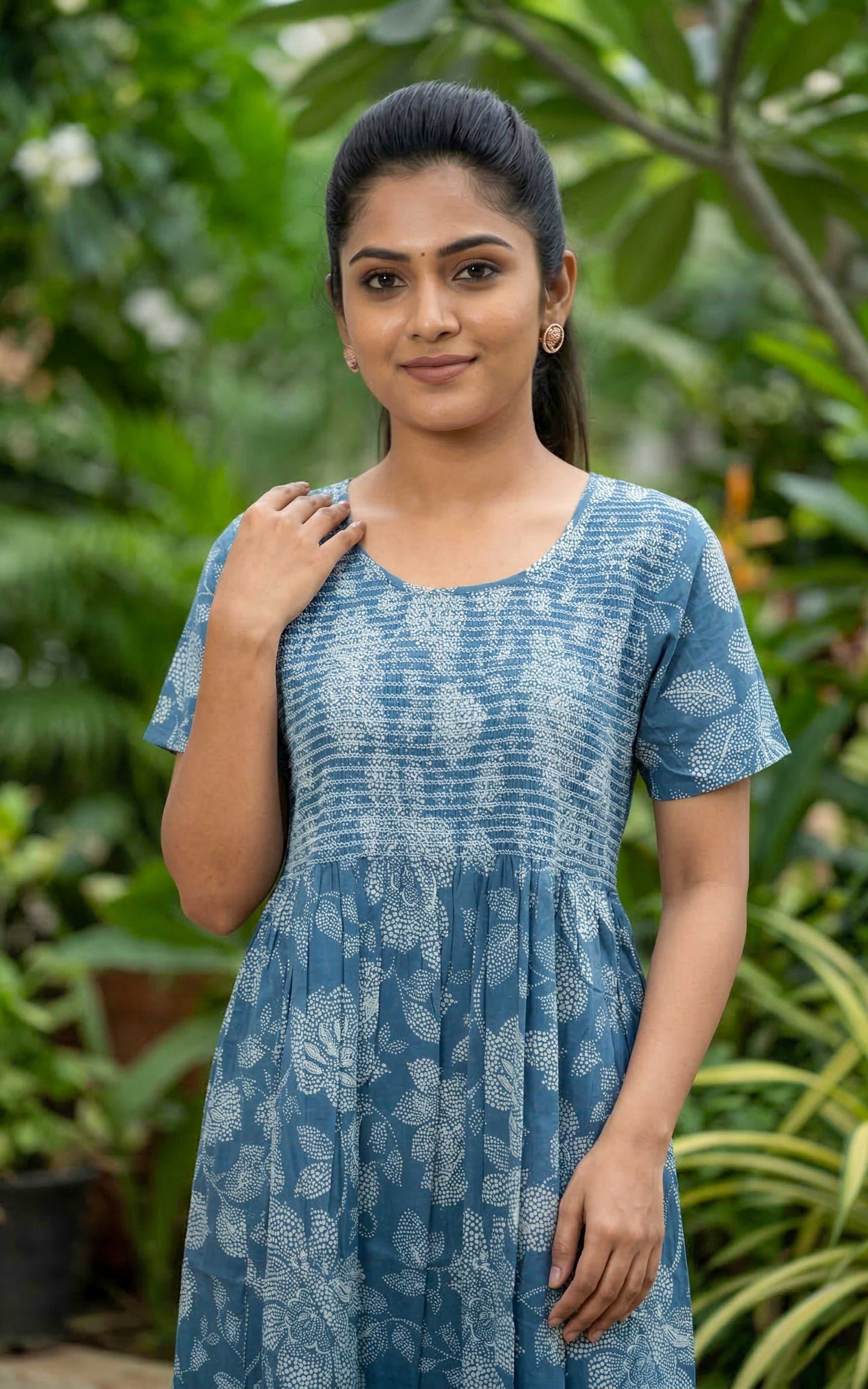 Cotton Straight Fit Nighty-159SS19