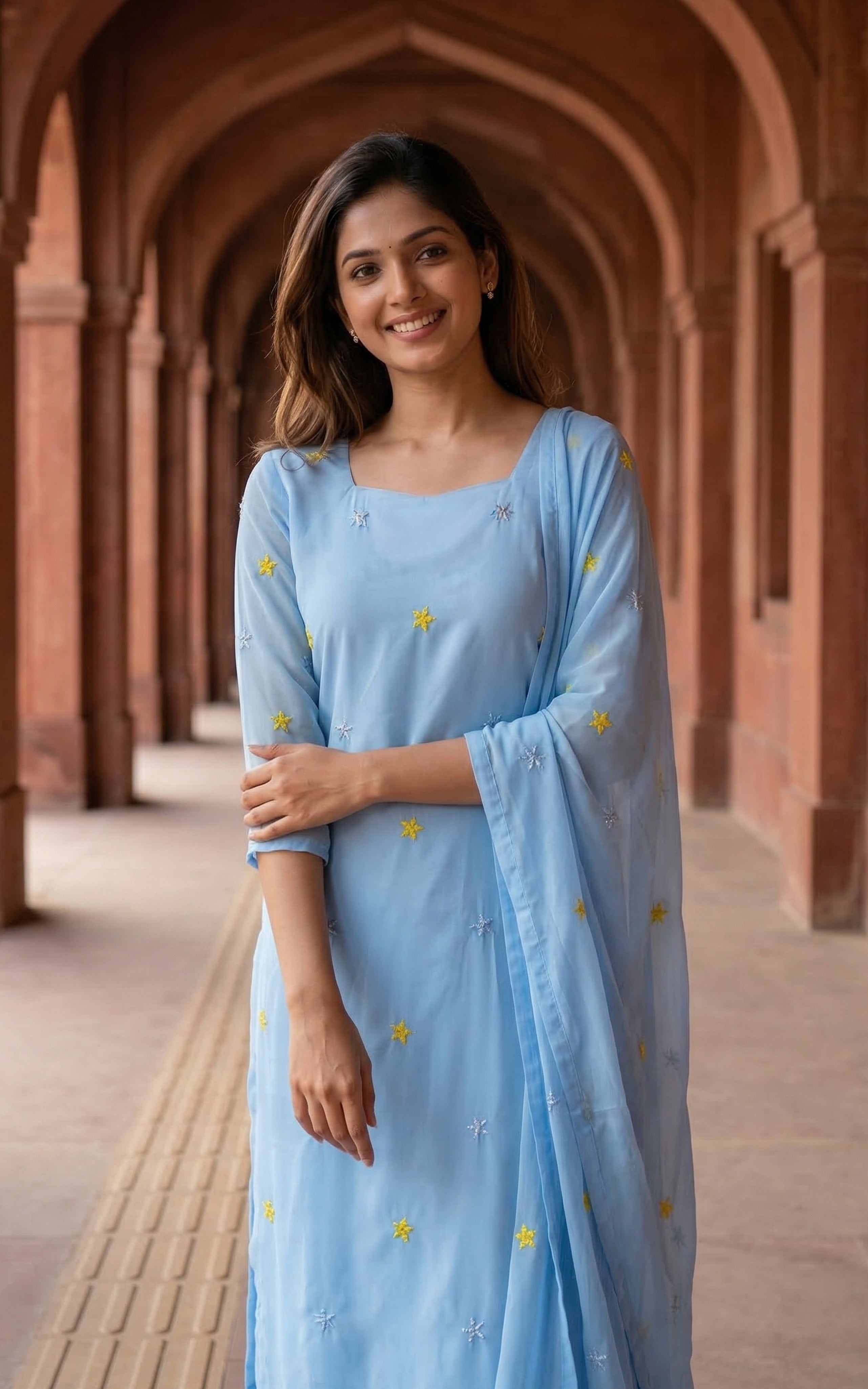 georgette embroidered kurti with dupatta
floral embroidery kurti set
straight cut georgette kurti
georgette kurti with embroidery
designer kurti with dupatta
ethnic embroidered kurti set