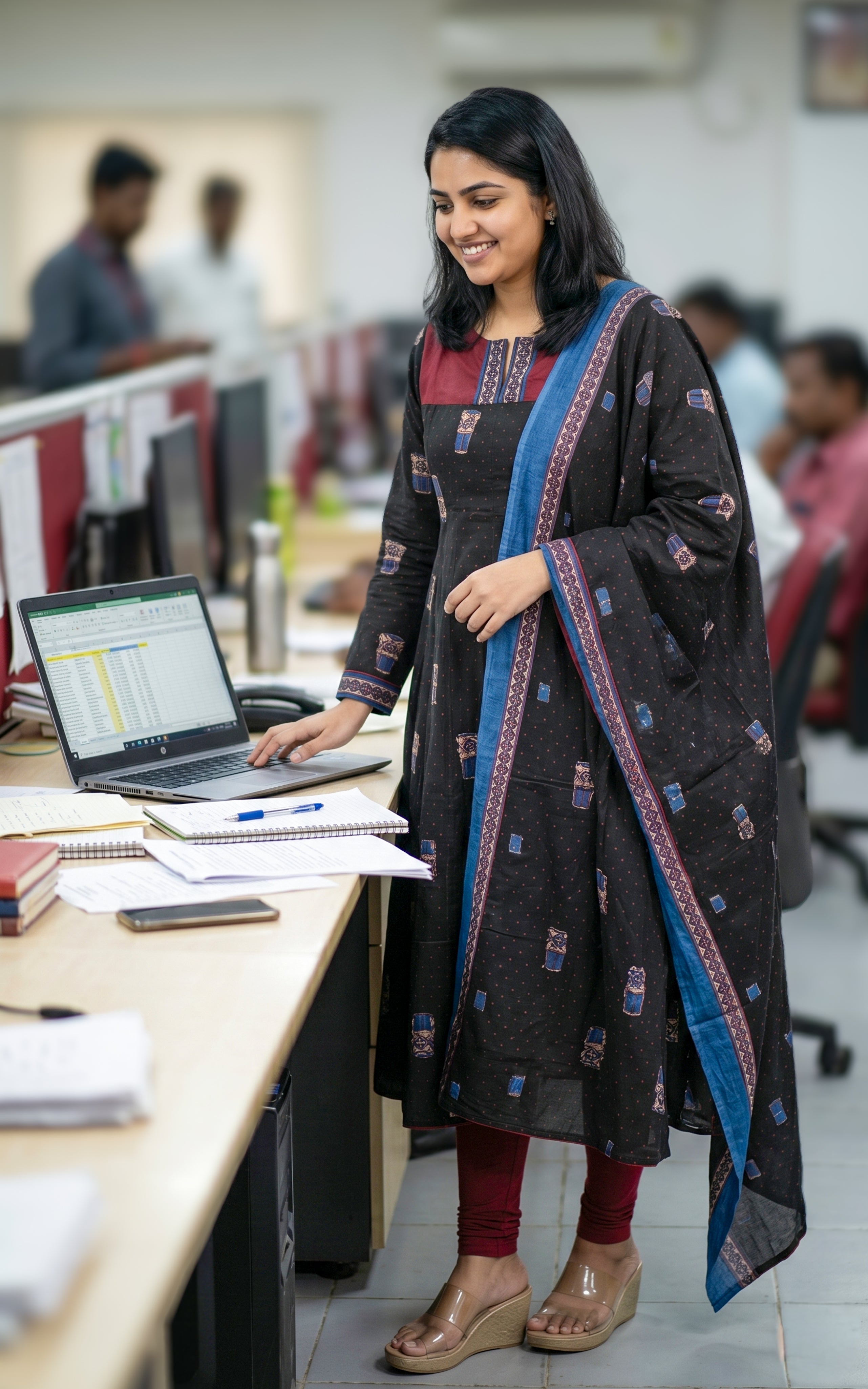Tea Kadai B (Kurti+Dupatta)