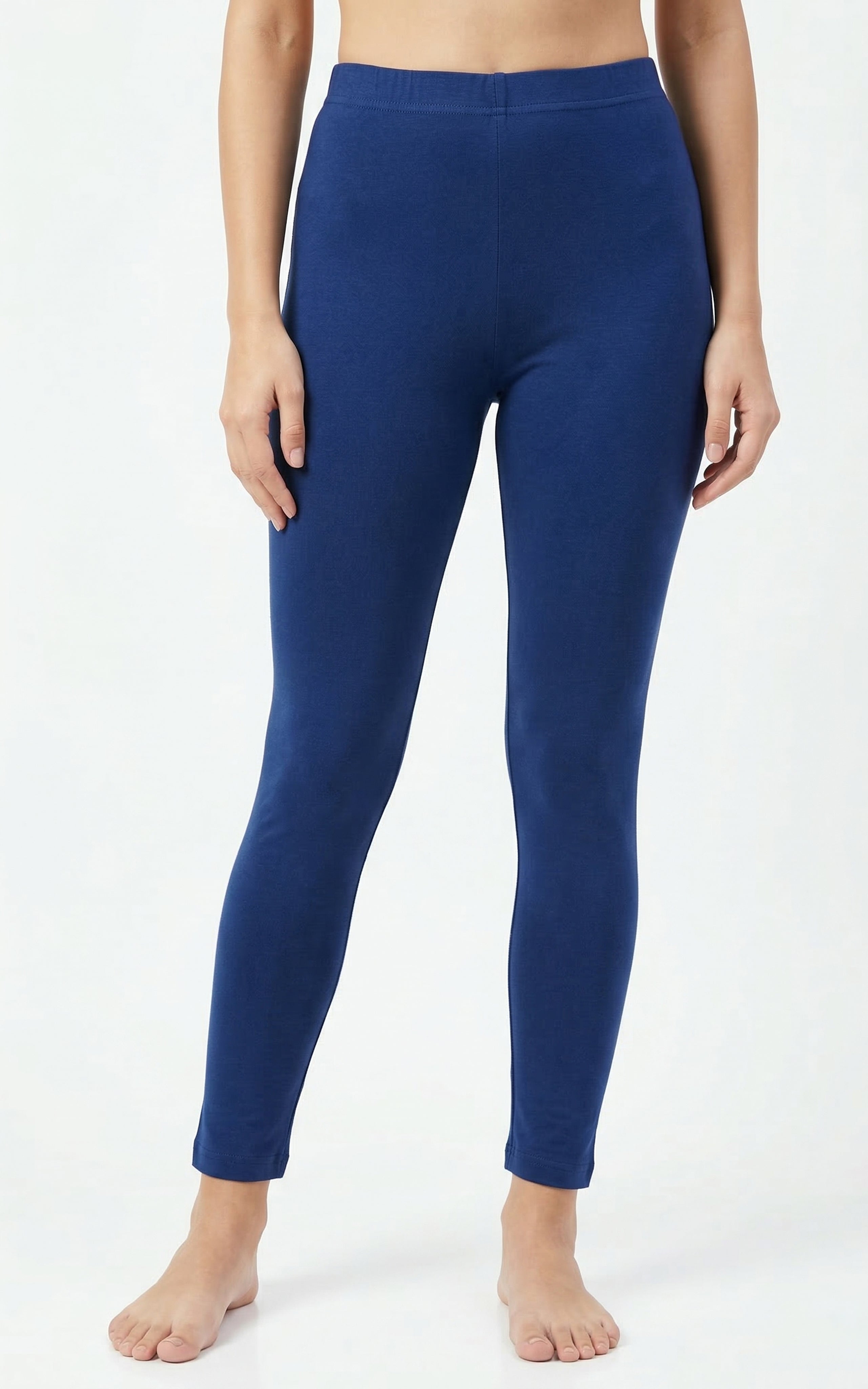 Instore – Bright Navy Ankle Length Legging for Women – Stretchable – Mix N Match Bottom Wear