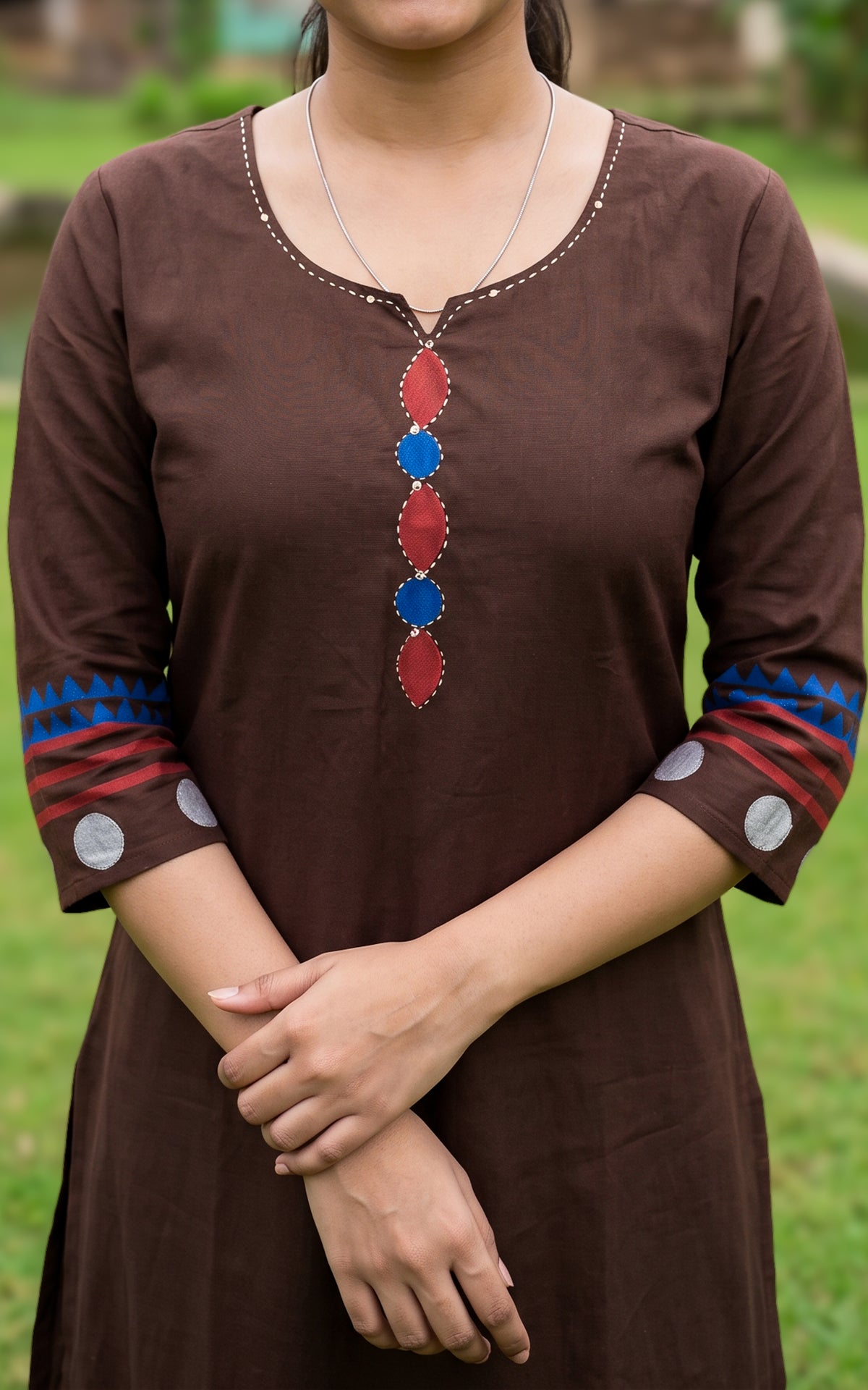 Olivizhi Handblock (Kurti+Pant+Dupatta)