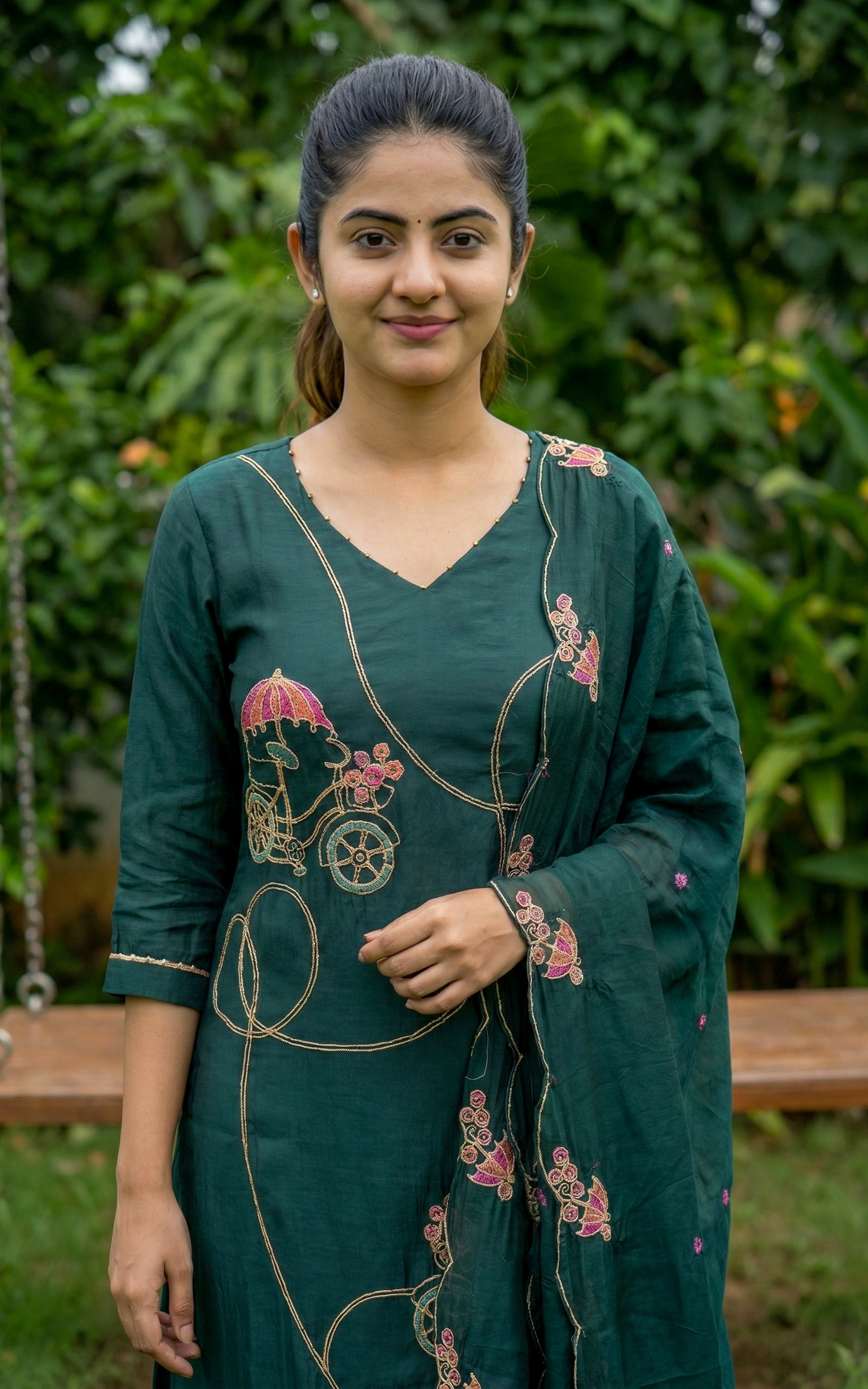  Aline Kurti with Side Slit