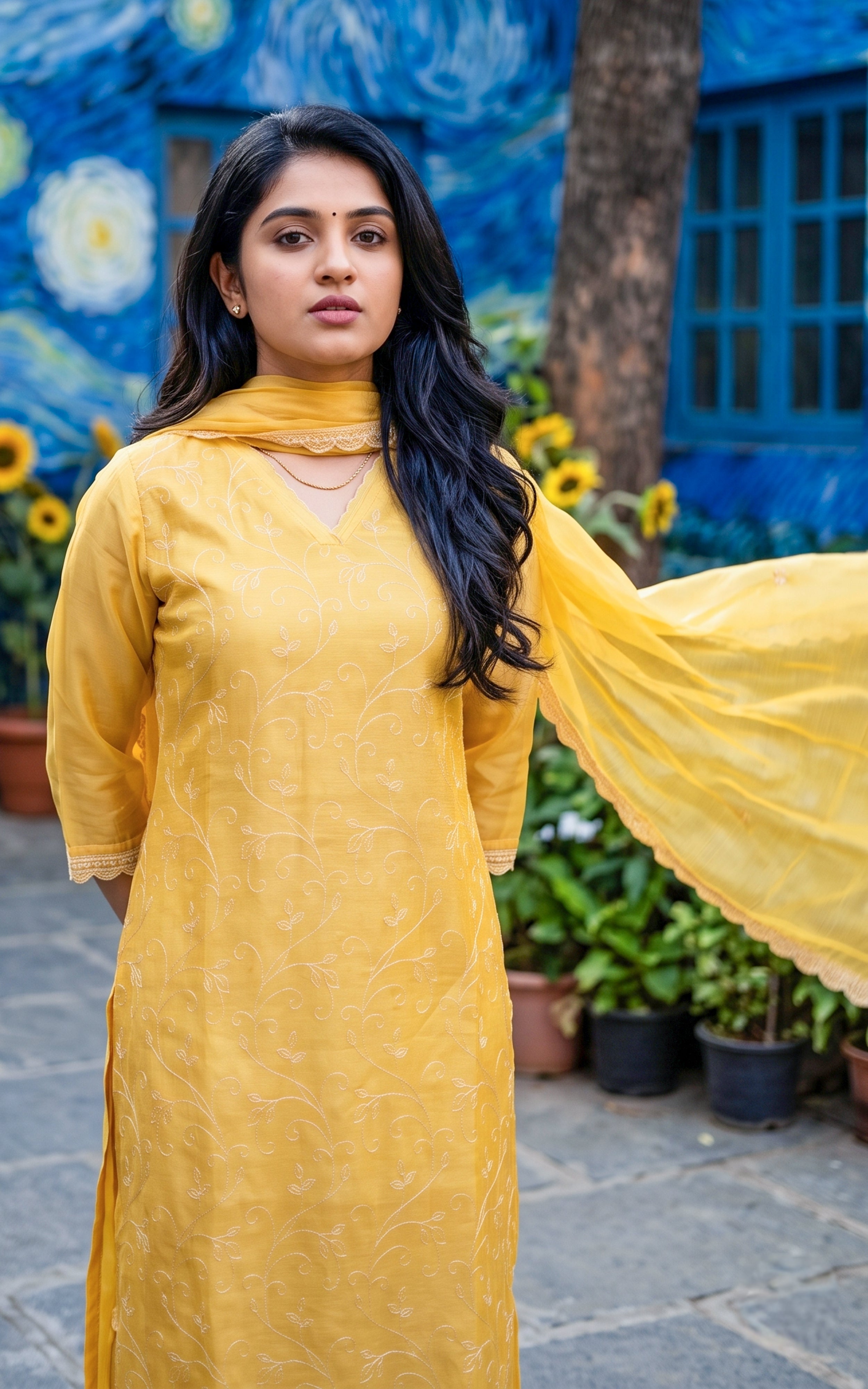 Filomena (Kurti+Pant+Dupatta)
