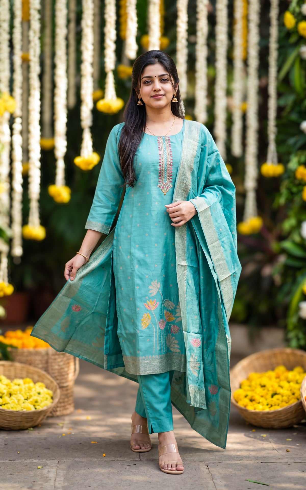 Samvitha (Kurti+Pant+Dupatta)