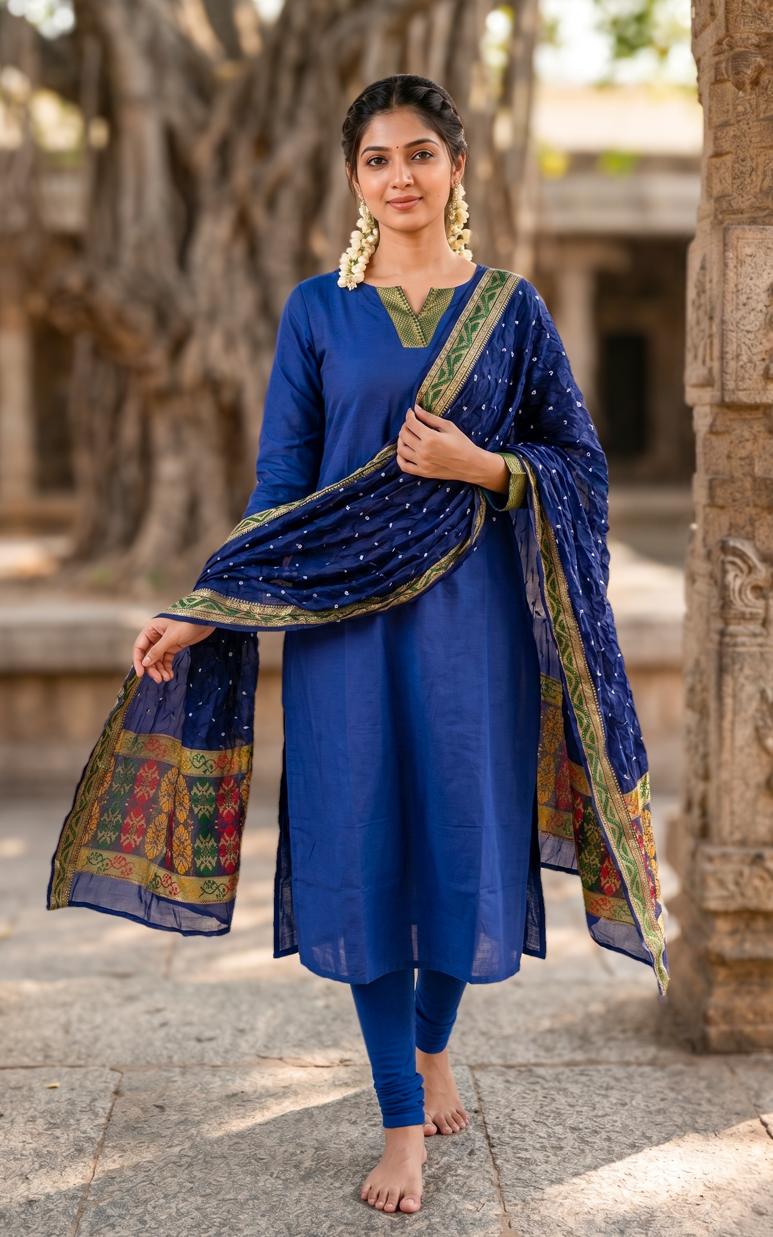 Myvizhi B (Kurti+Dupatta)