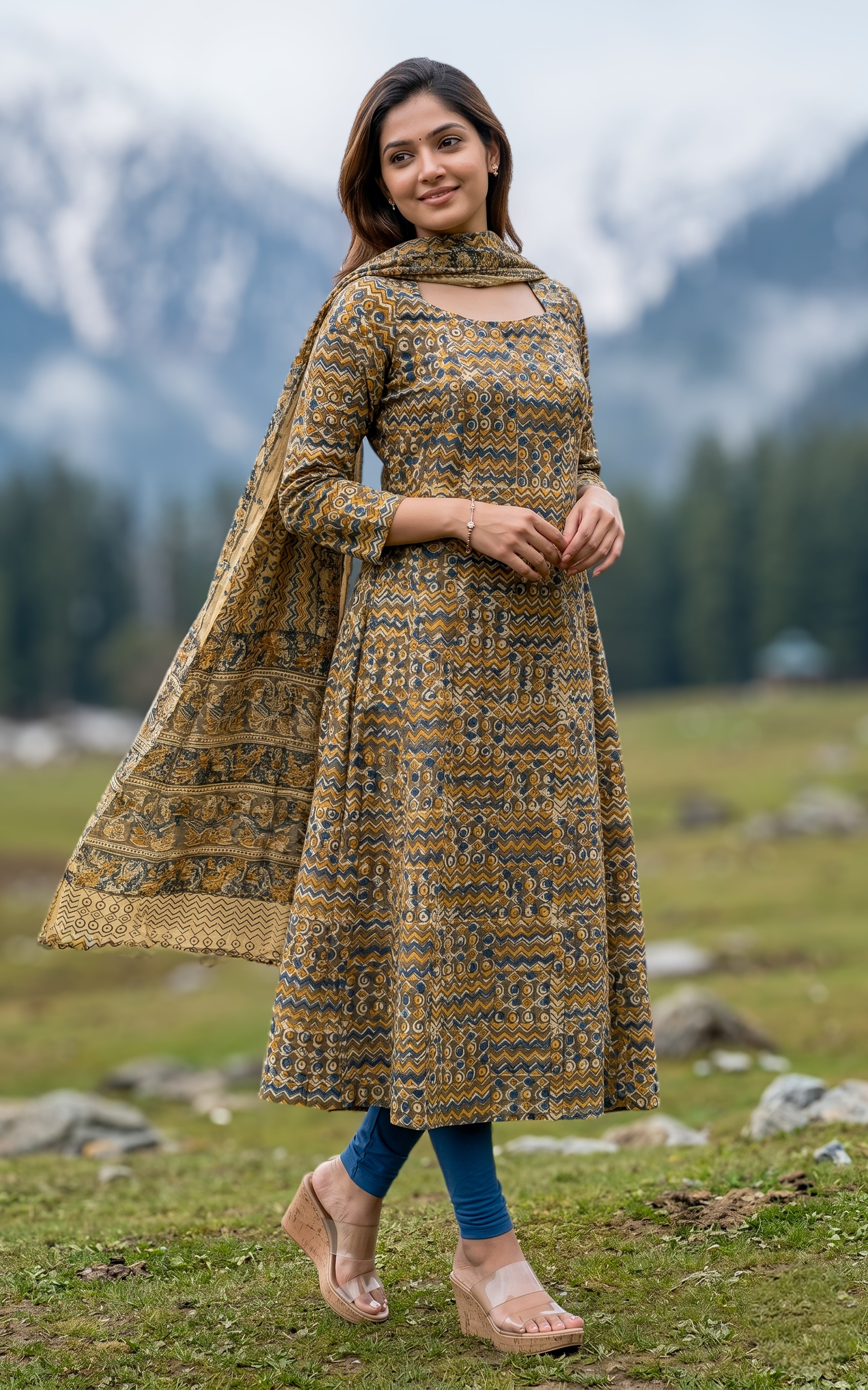 Jesintha C (Kurti+Dupatta)