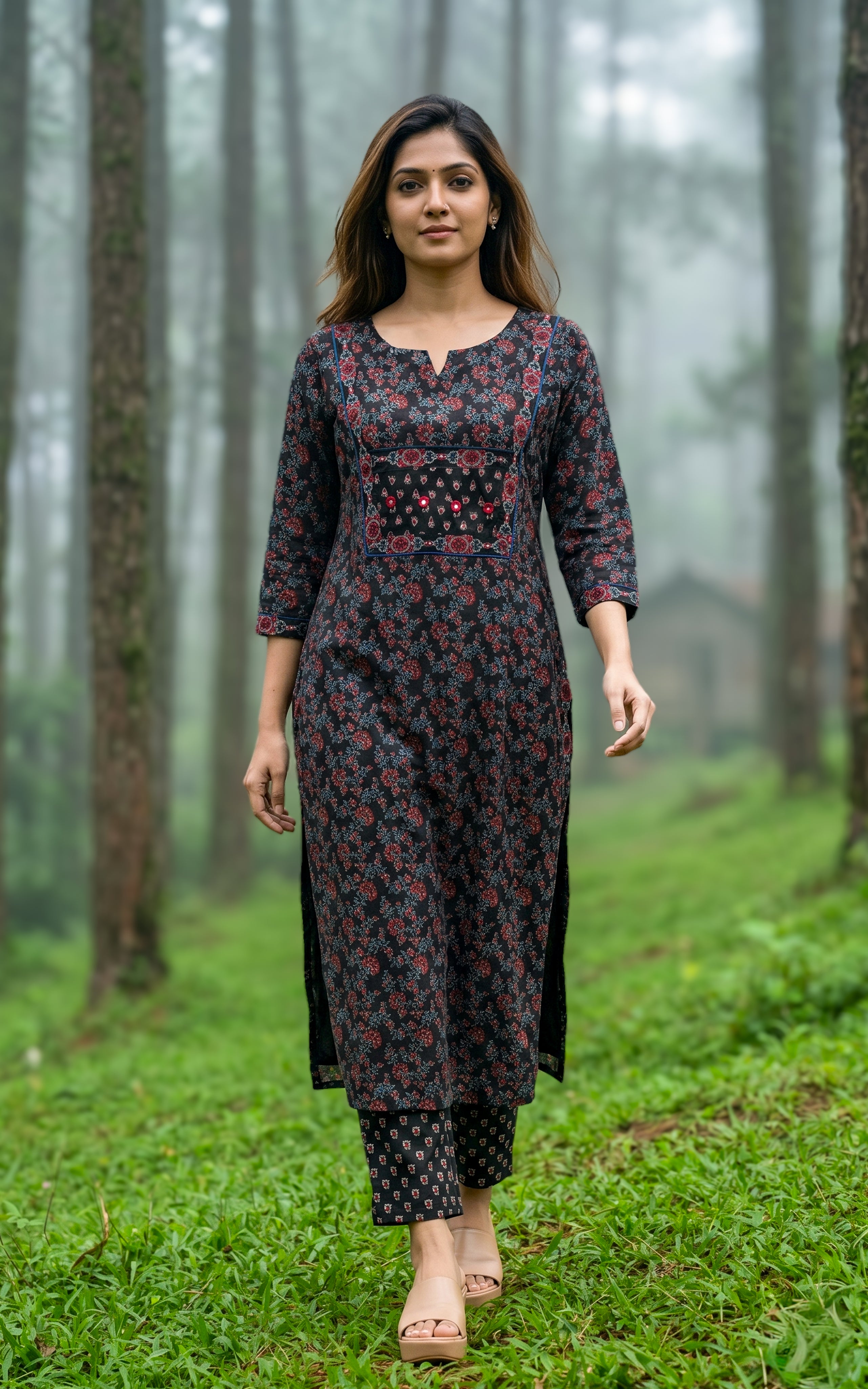 Charvika Black (Kurti+Pant)