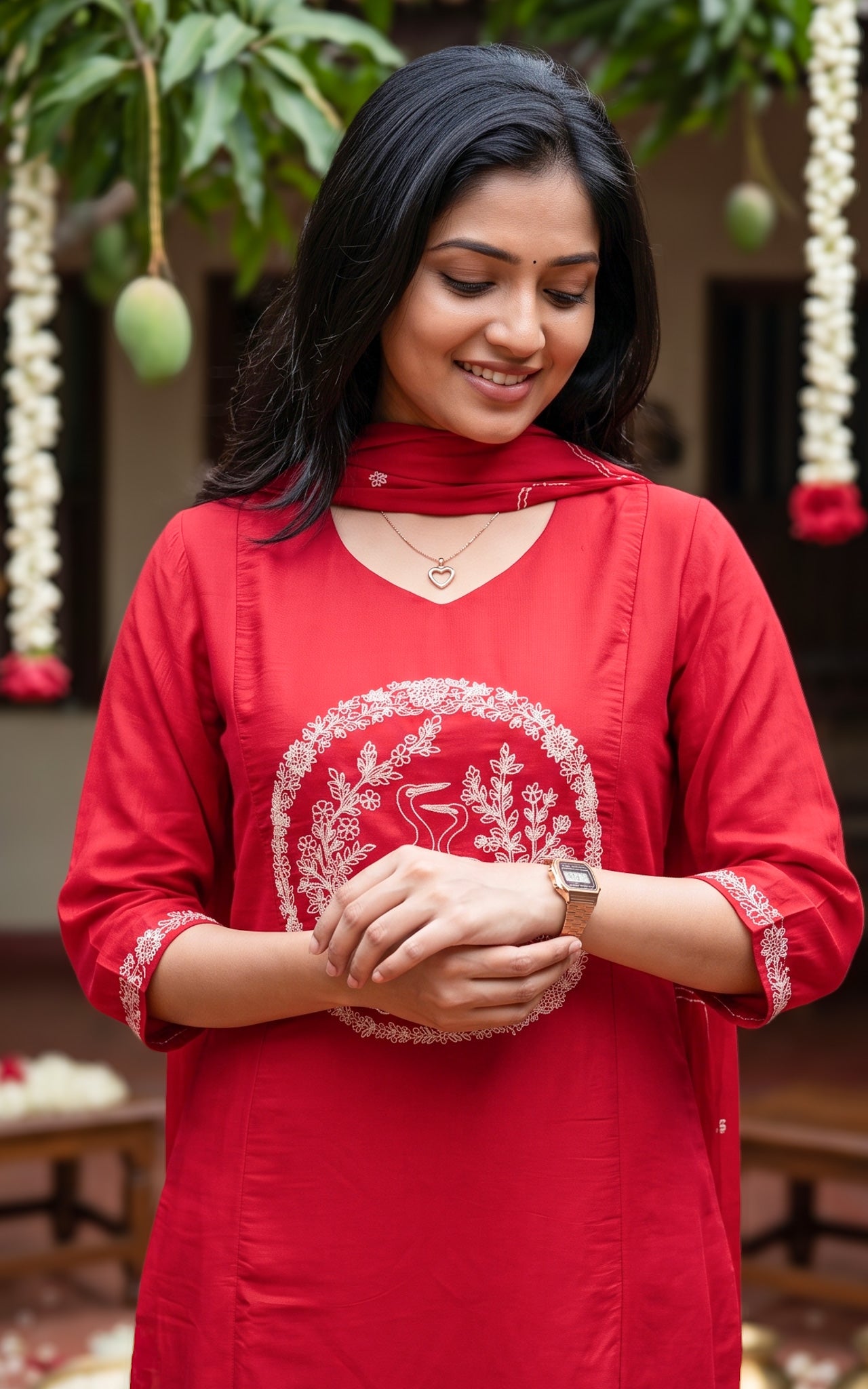 Hansika A (Kurti+Dupatta)