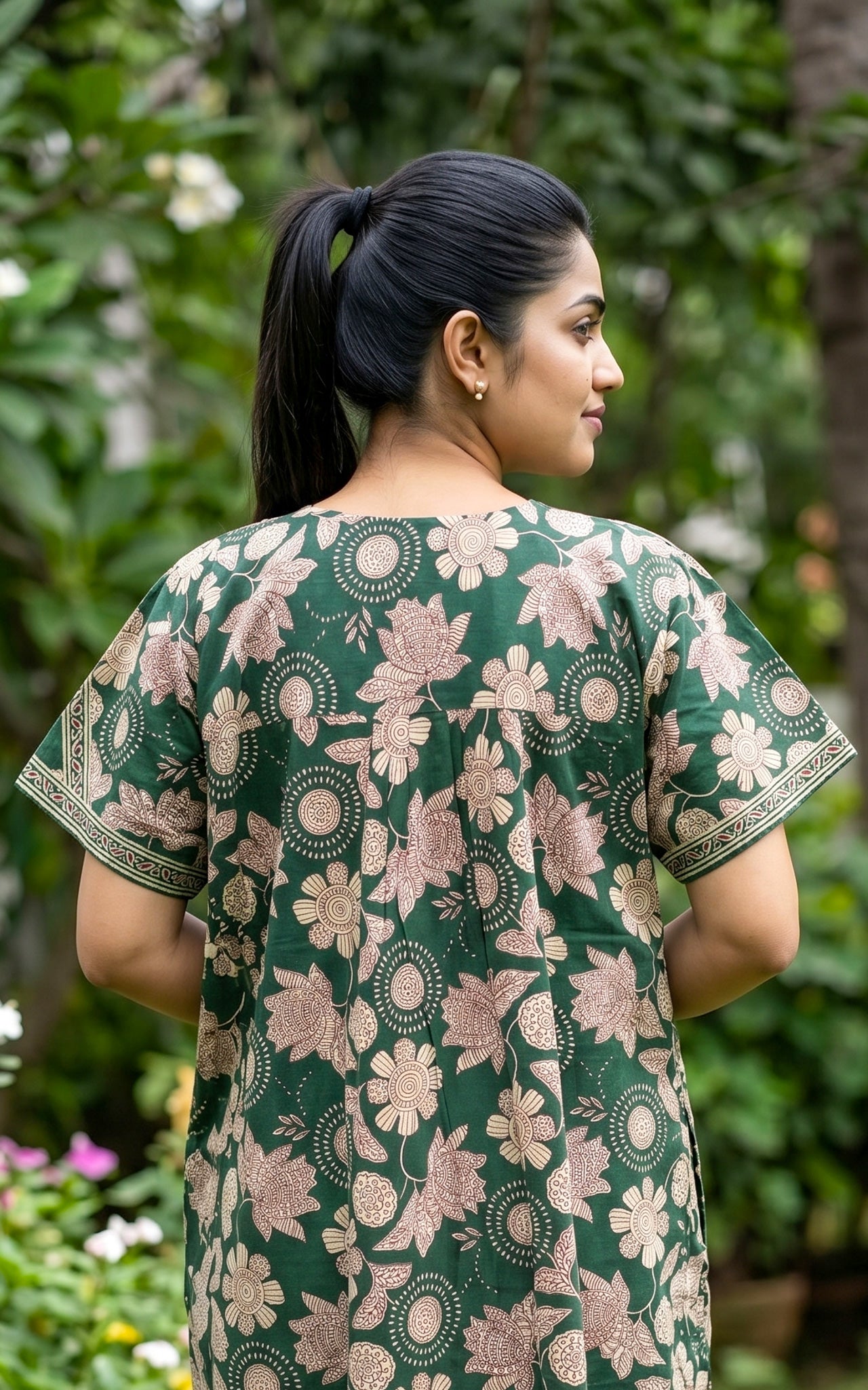 Cotton Straight Fit Nighty-162SS9A