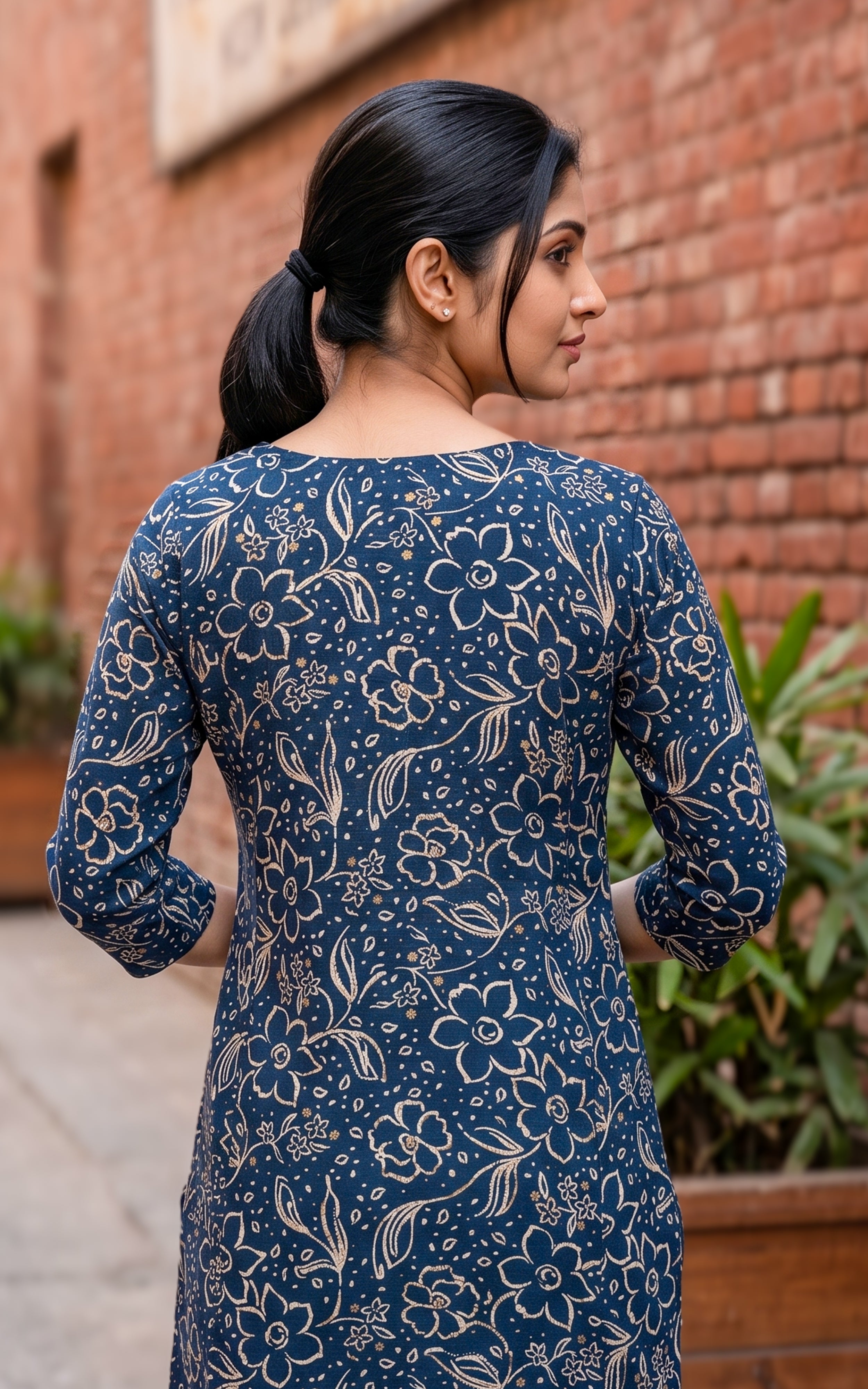 Indrakshi Navy Blue