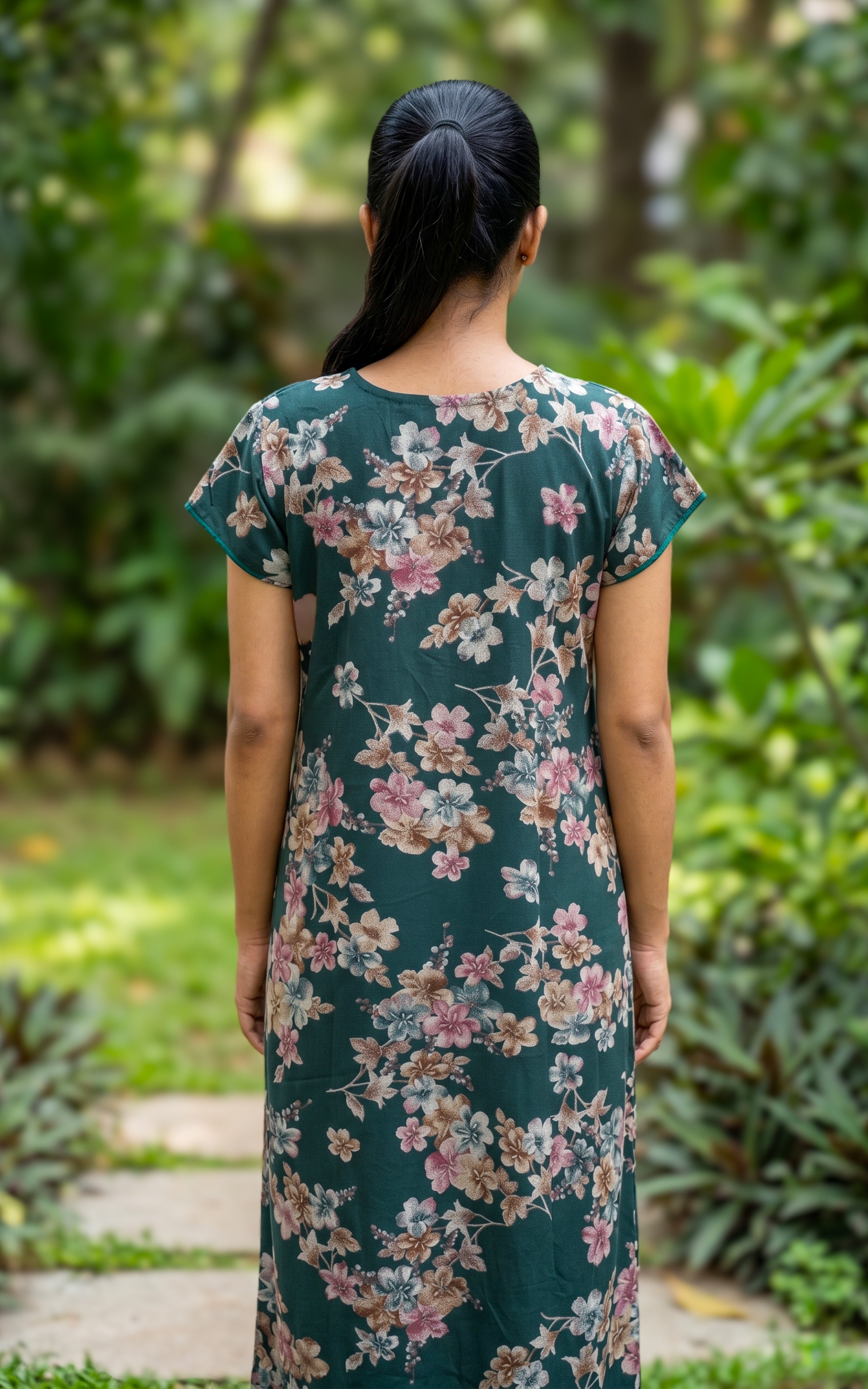 Cotton Straight Fit Nighty-160SS1B