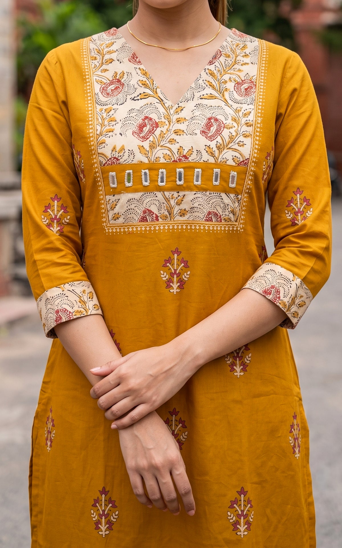 Vedhika Mustard (Kurti+Pant)