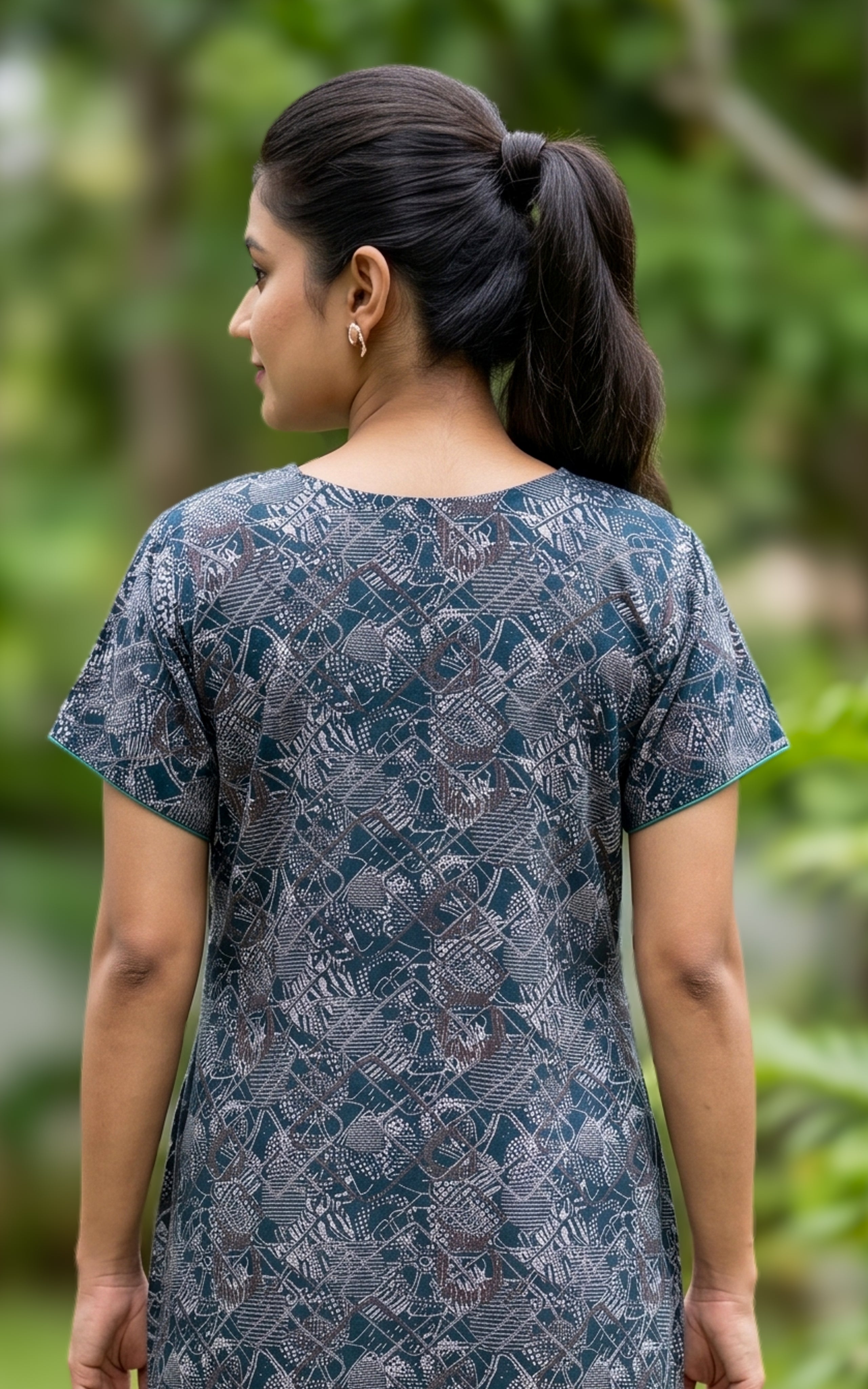Cotton Straight Fit Nighty-160SS23A