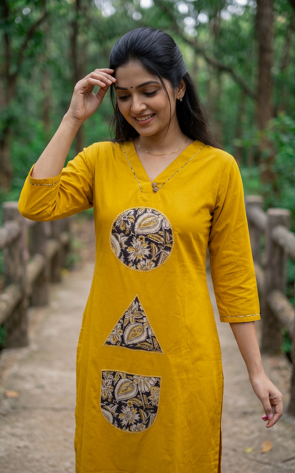 Boomika Yellow (Kurti+Pant)
