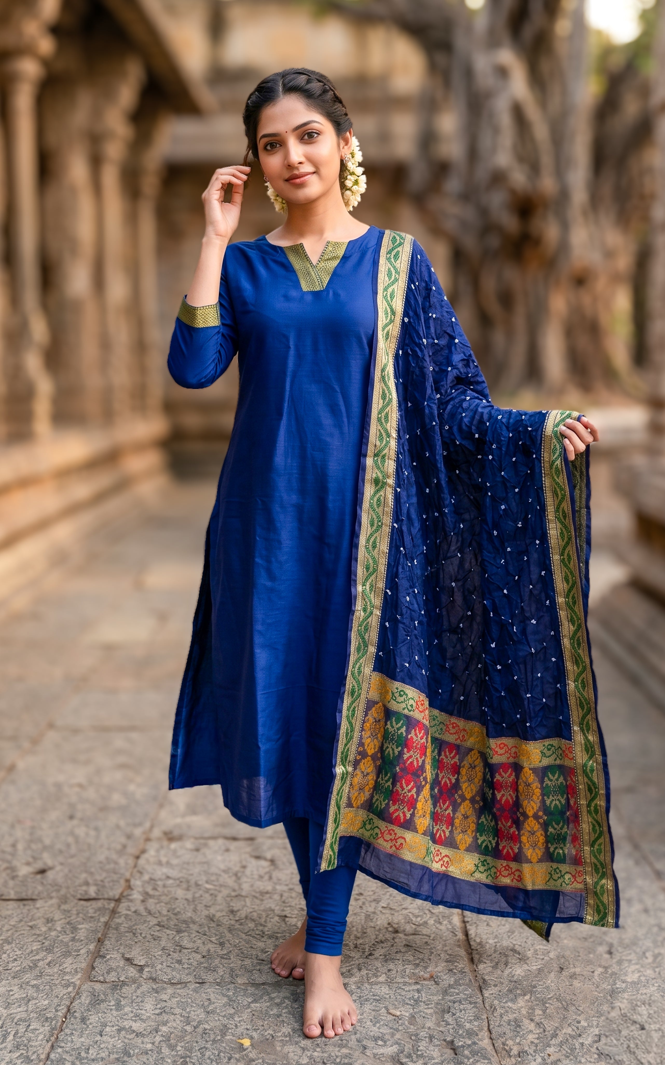 Myvizhi B (Kurti+Dupatta)