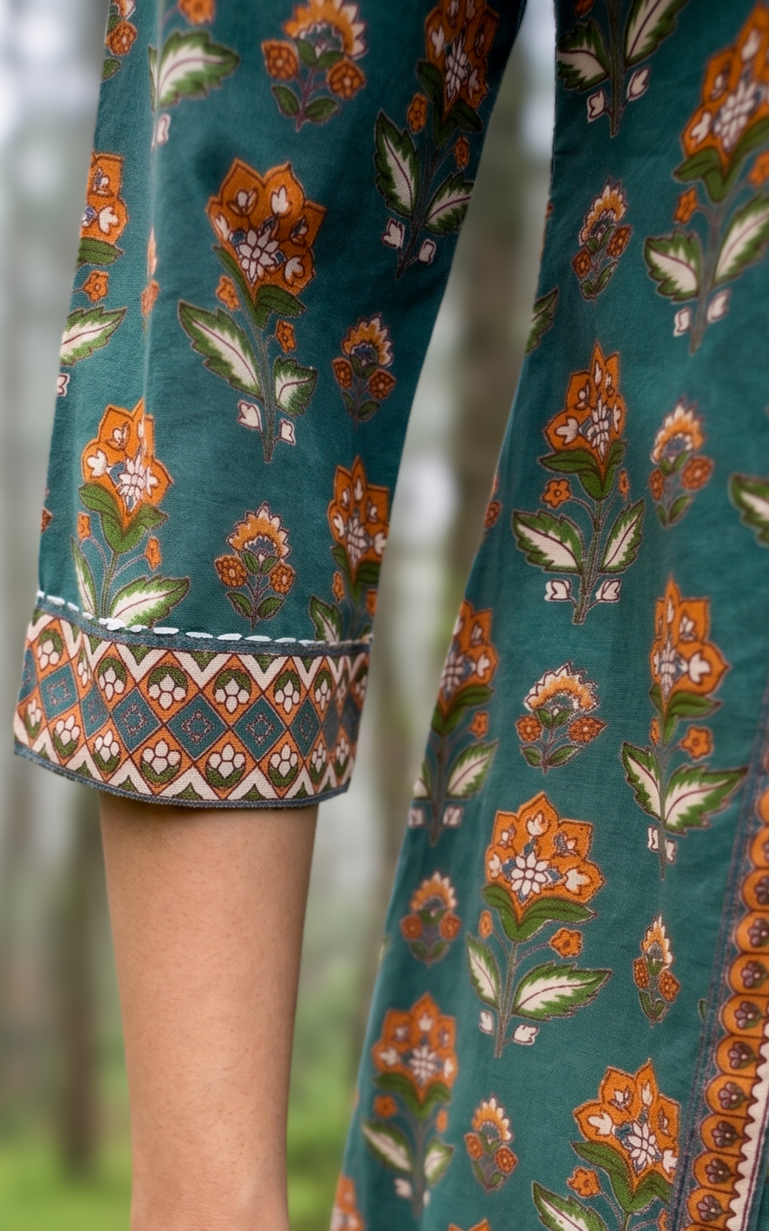 Mythiri Green (Kurti+Pant+Dupatta)