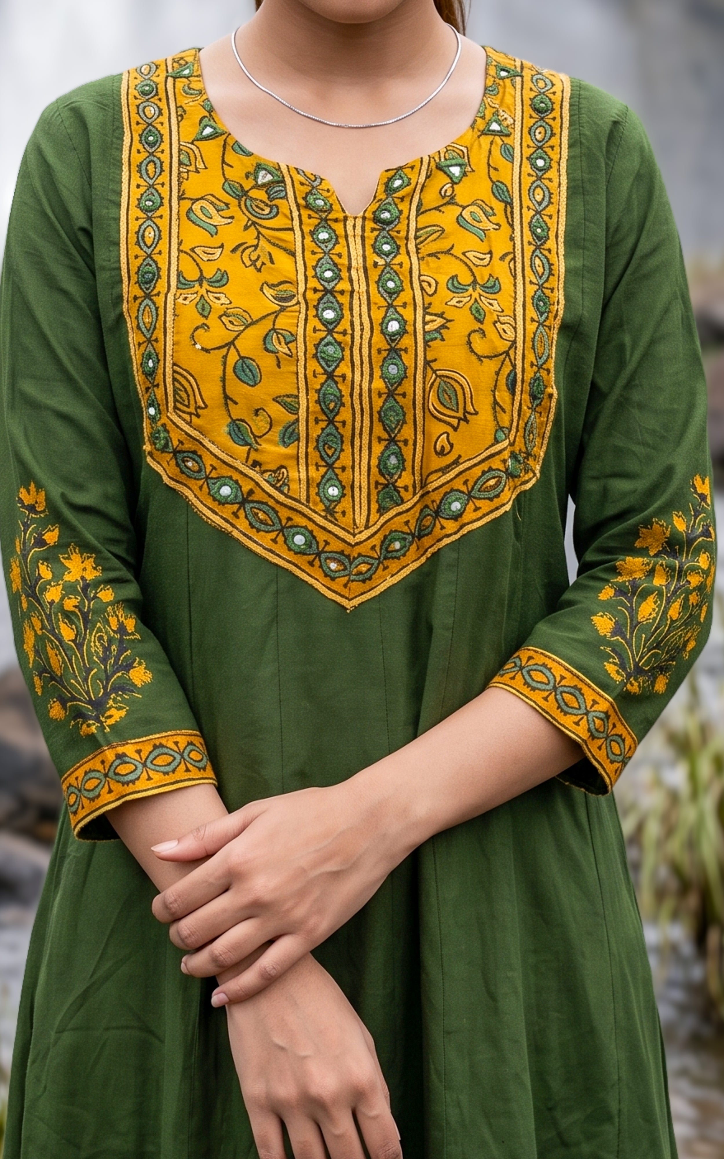 Mastani Green (kurti+Dupatta)