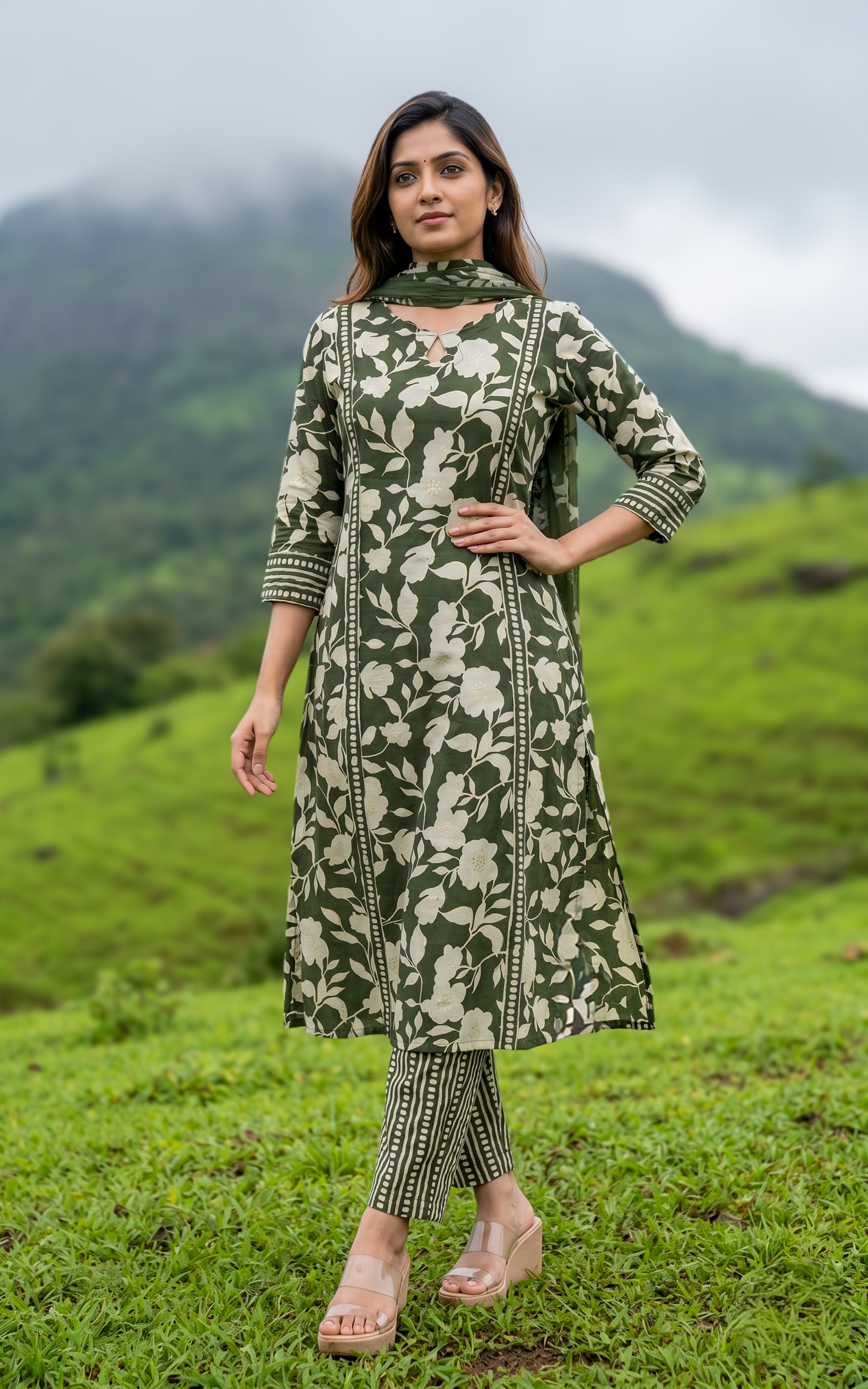 Poorni (Kurti+Pant+Dupatta)