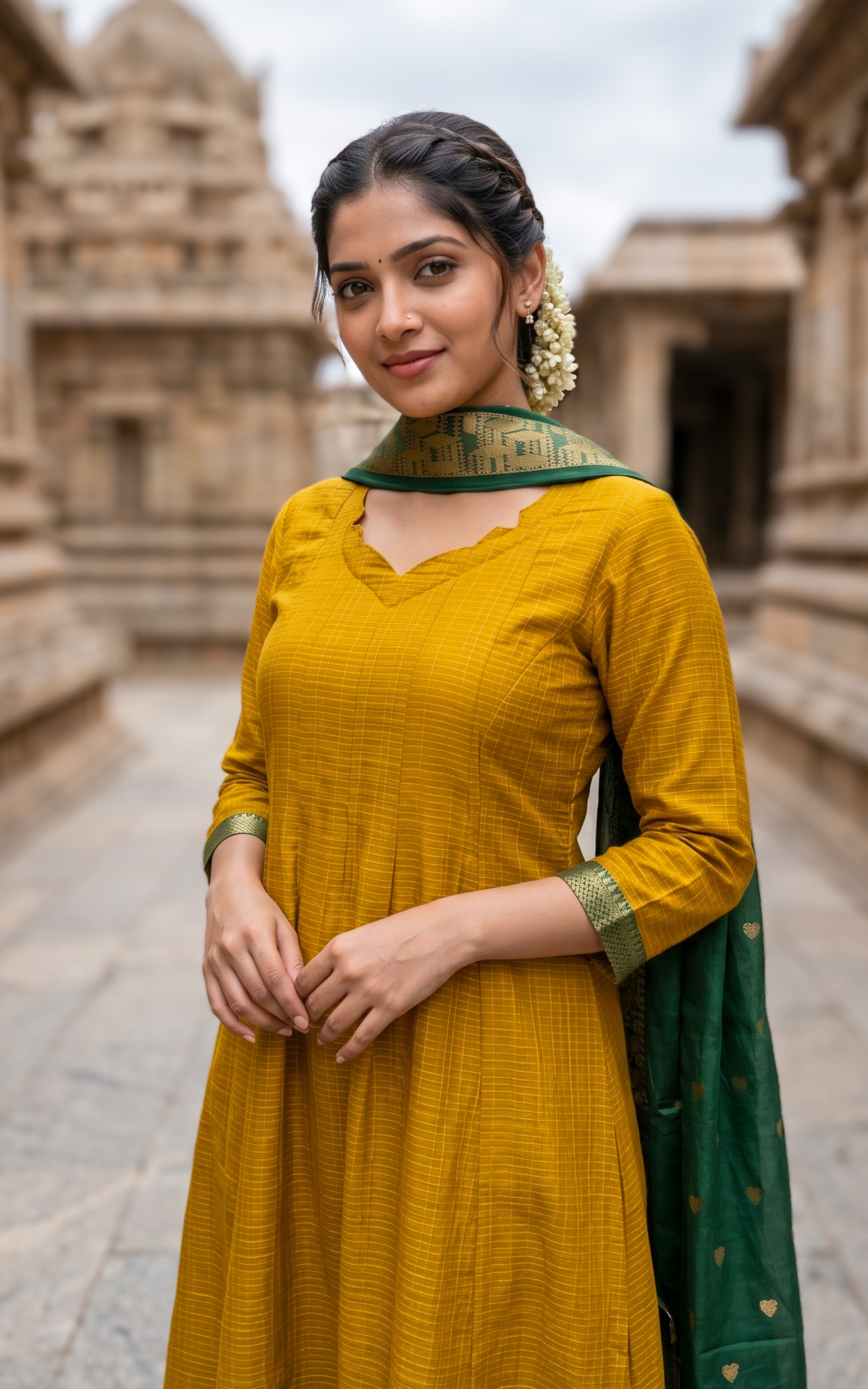 Azhagumalar (Kurti+Dupatta)