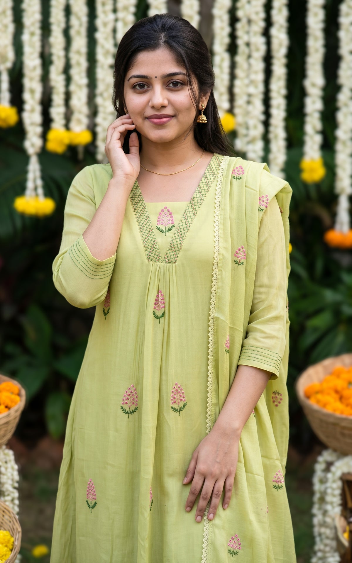 Swathika (Kurti+Pant+Dupatta)