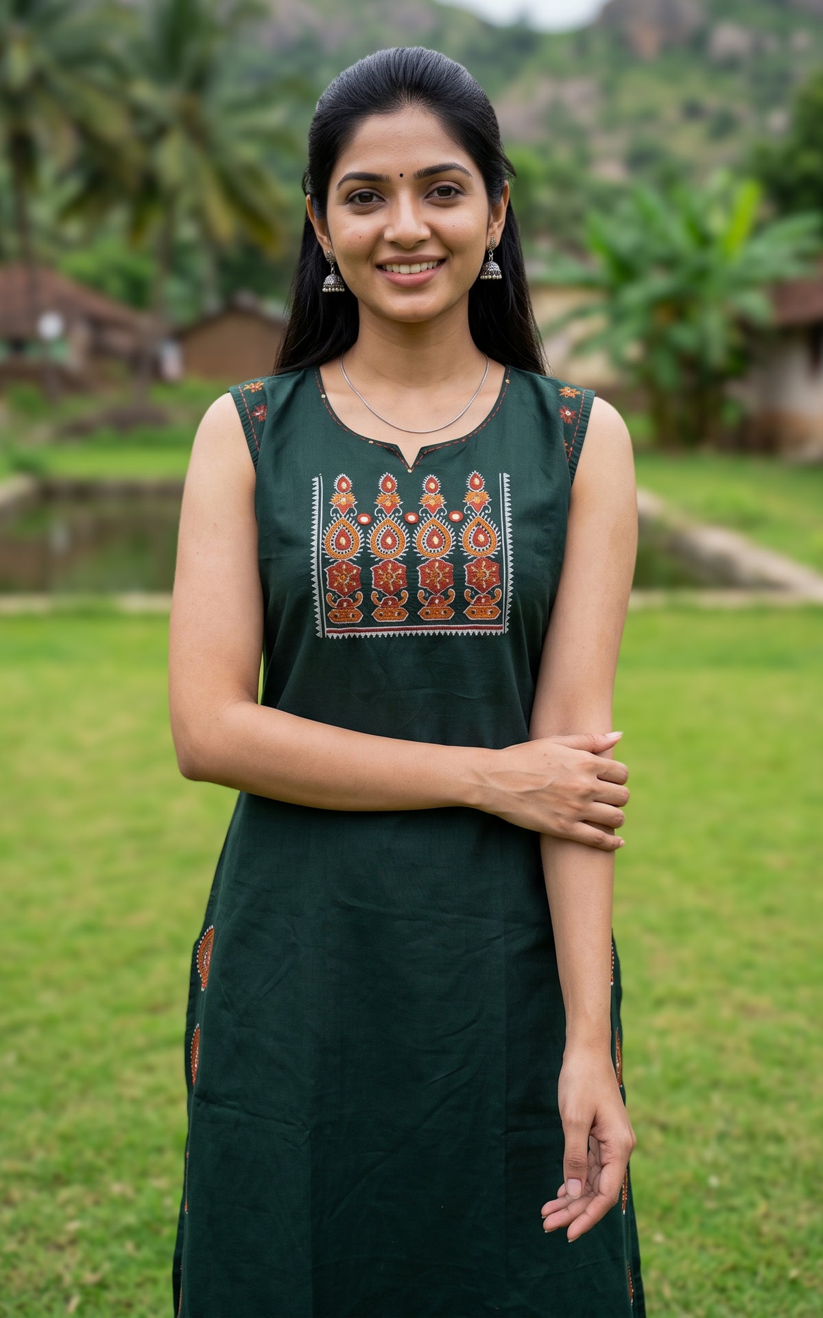 Shanmathi Handblock (Kurti+Pant)