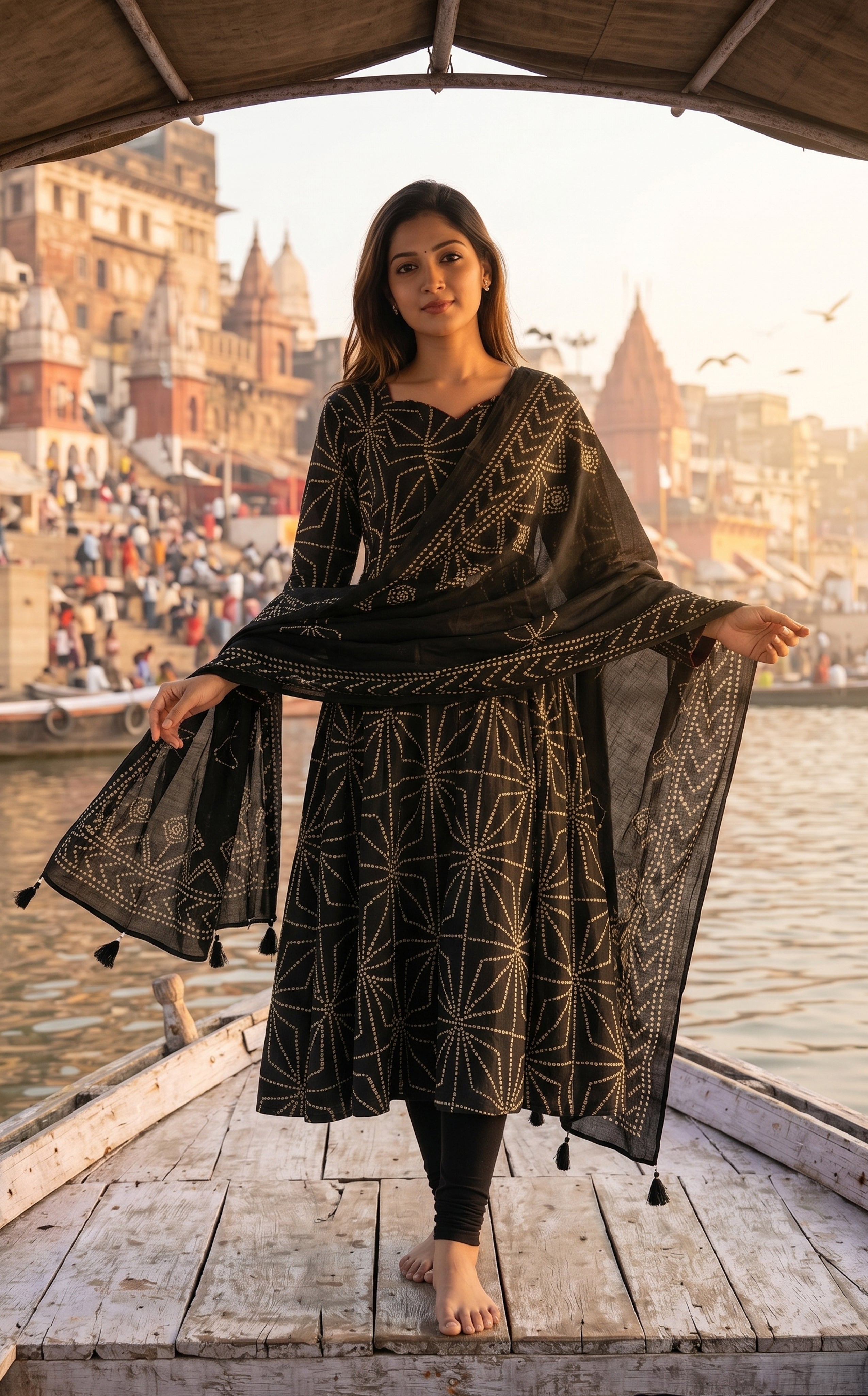 Cotton Kurti With Elegant Flare Women
