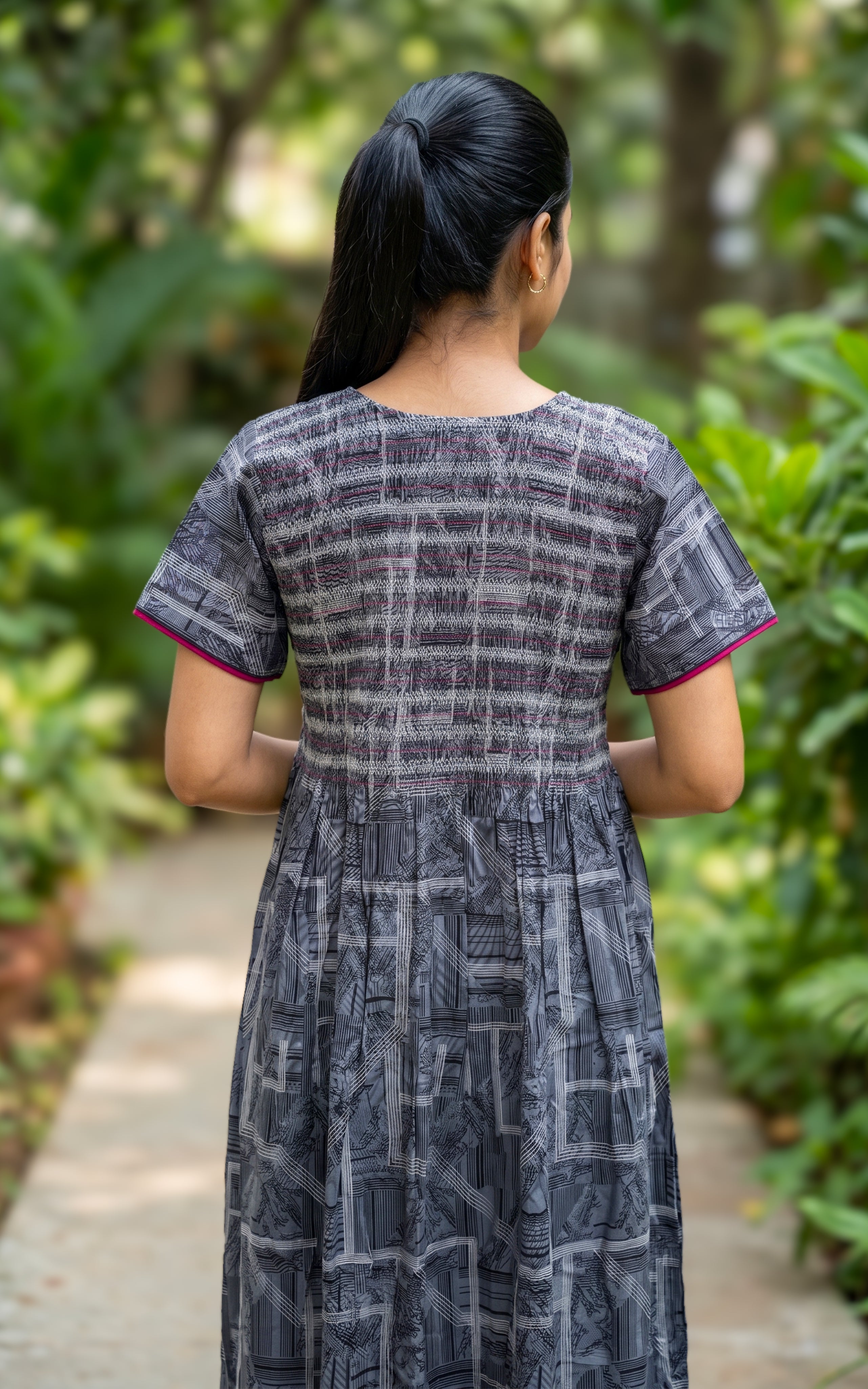 Cotton Straight Fit Nighty-160SS8A