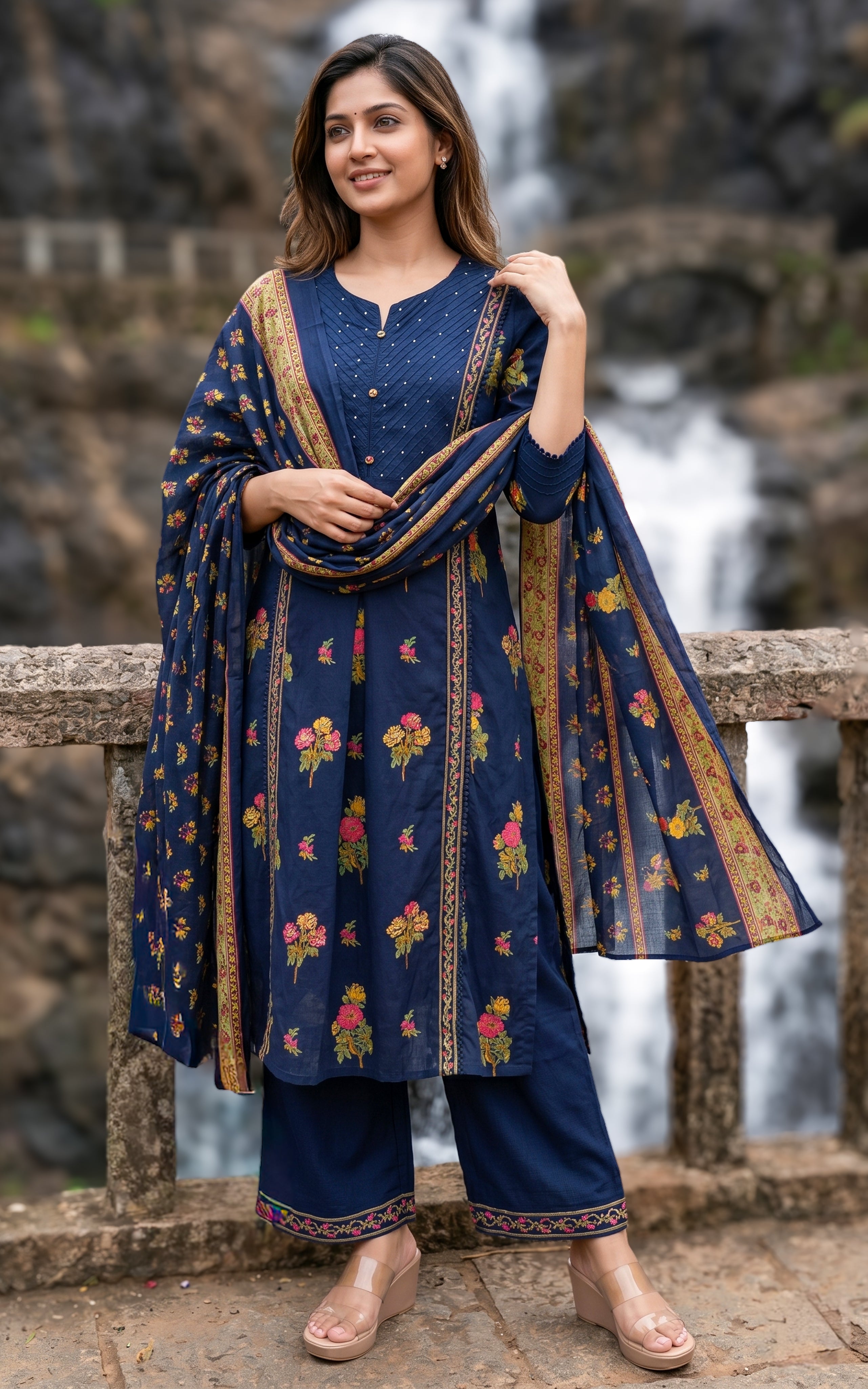 Sheeja (Kurti+Pant+Dupatta)
