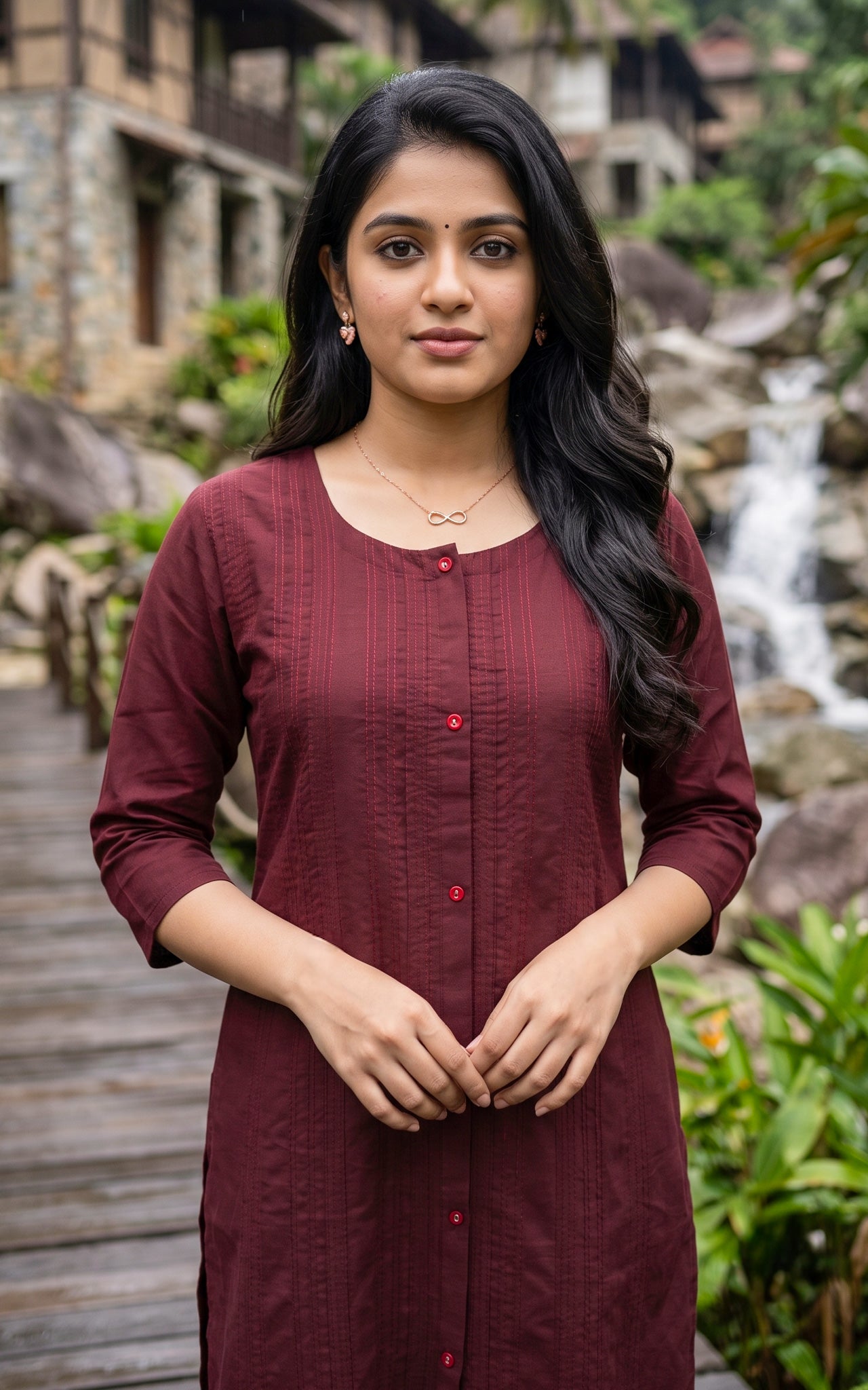 Harshitha Dark Plum