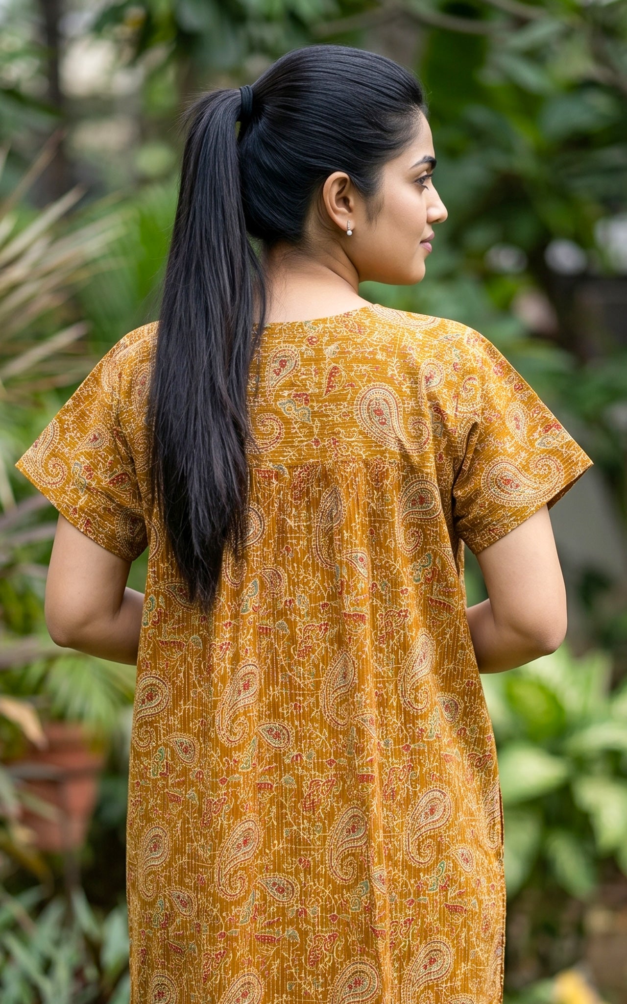 Cotton Straight Fit Nighty-162SS6