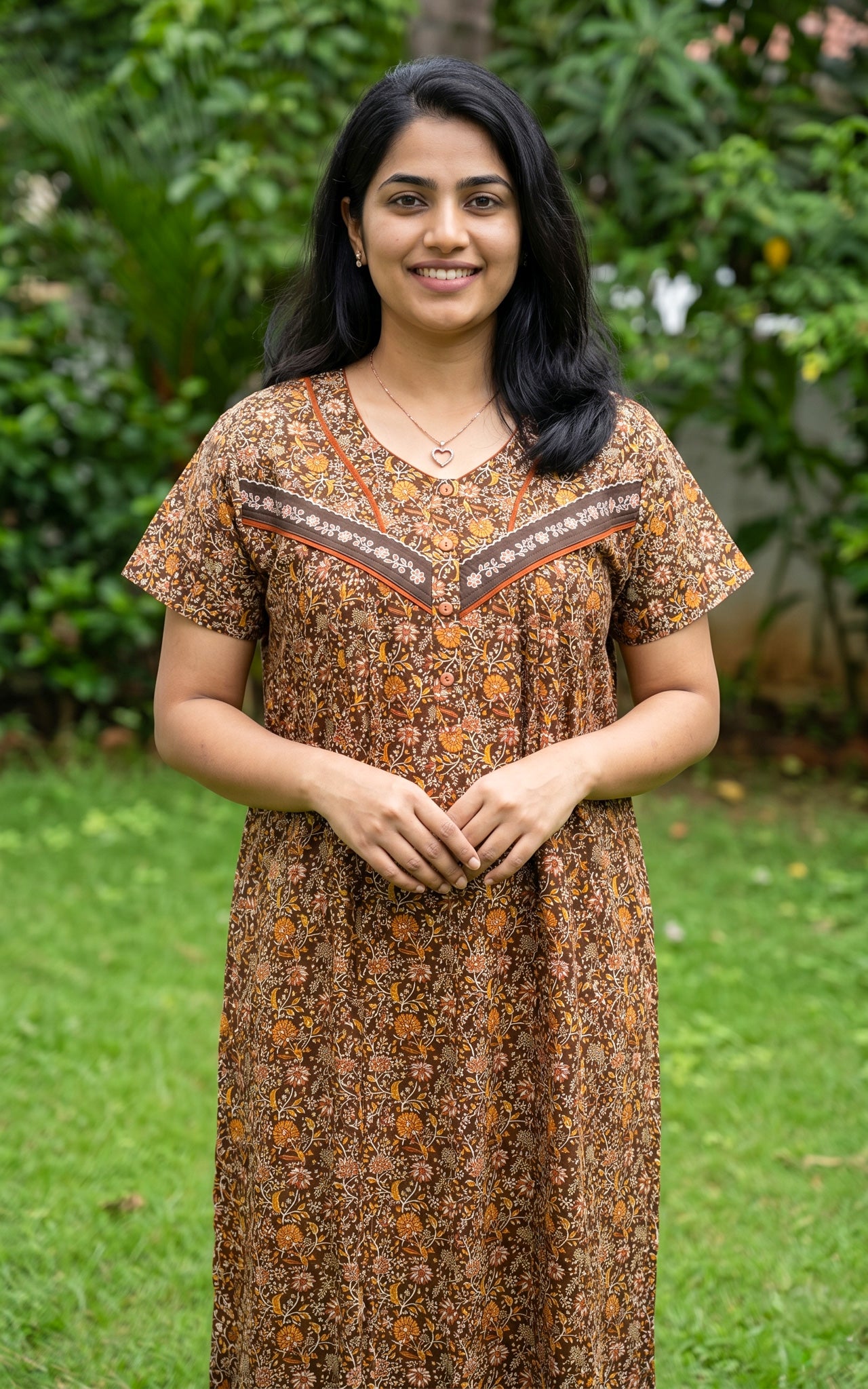 Cotton Straight Fit Nighty-162SS14