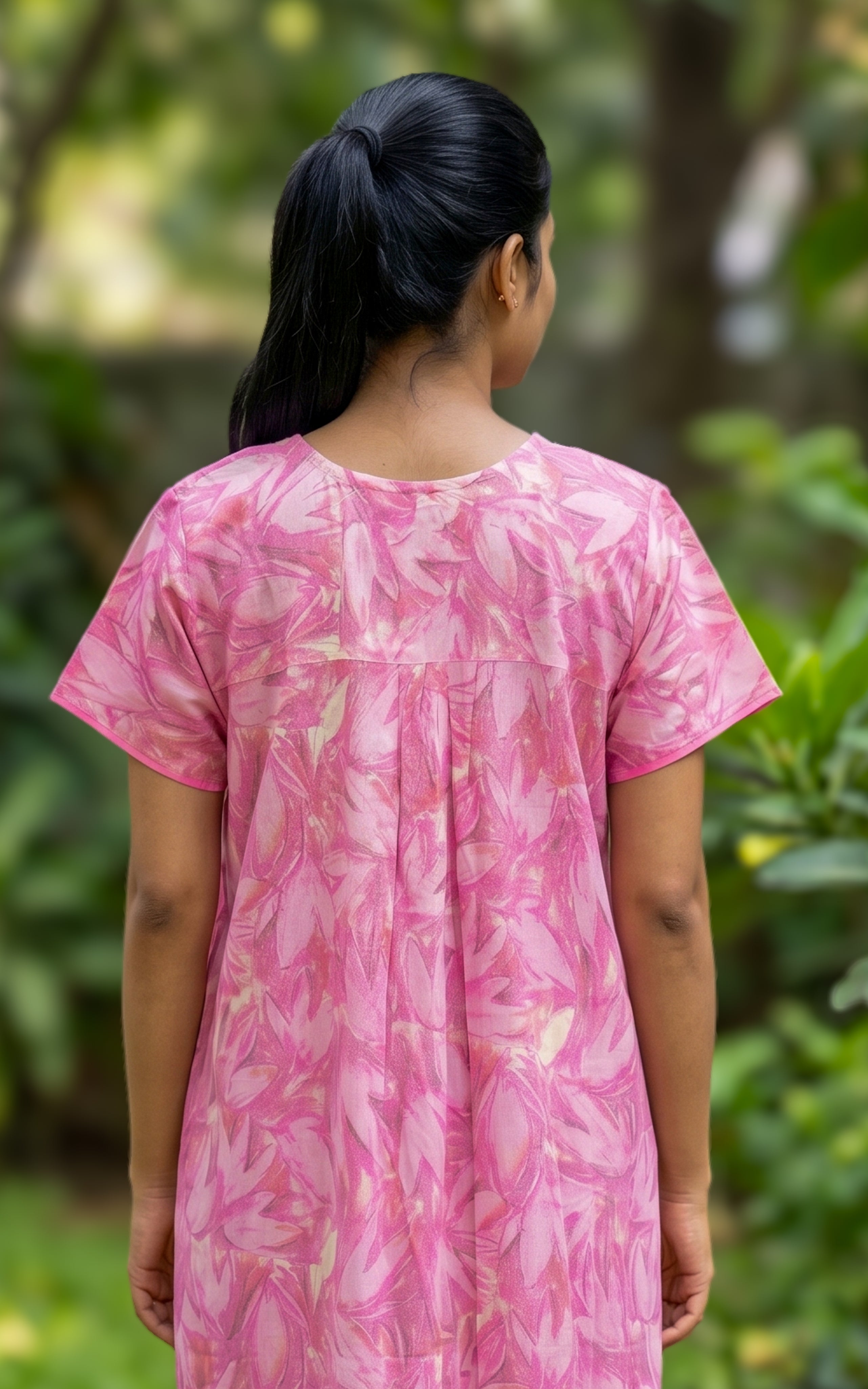 Cotton Straight Fit Nighty-160SS5A
