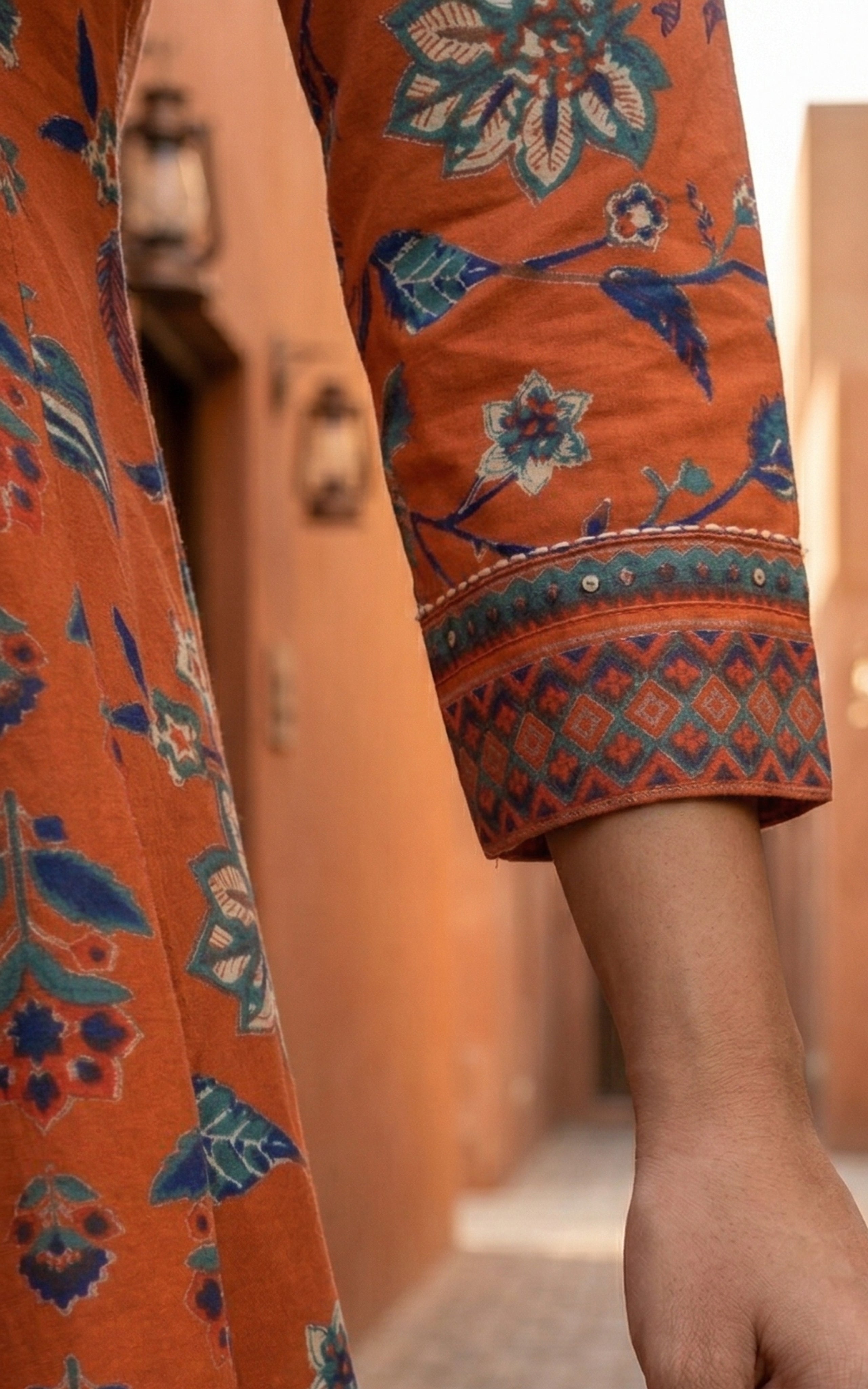 Fazia Rust (Kurti+Dupatta)