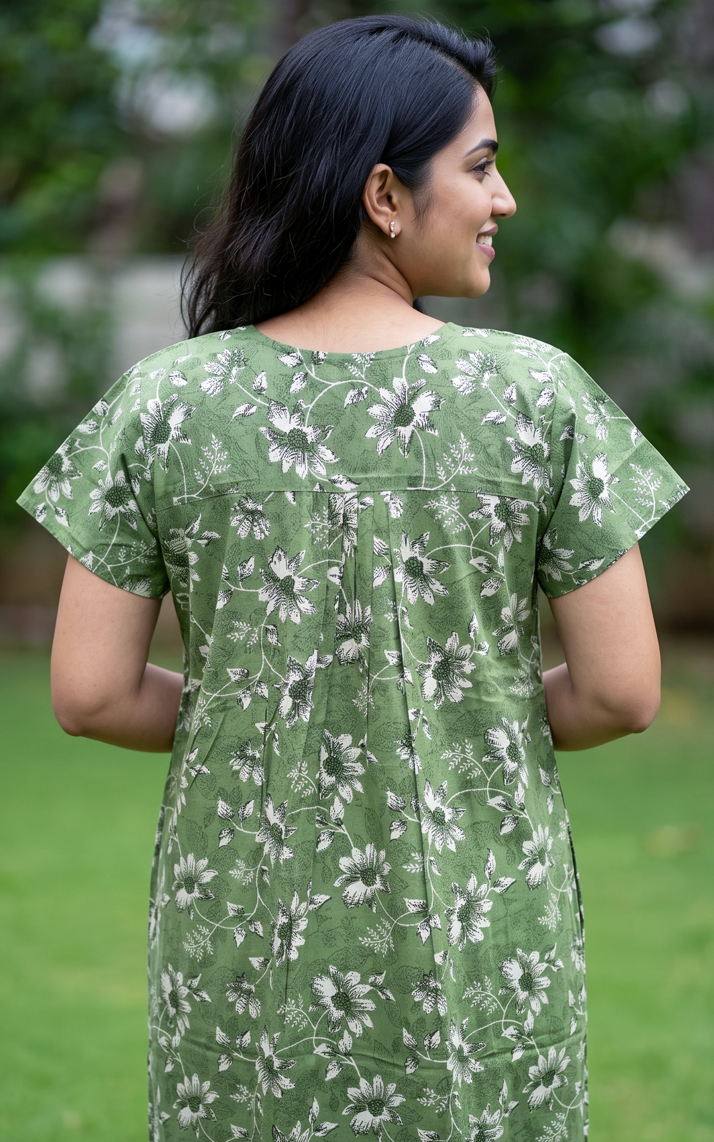 Cotton Straight Fit Nighty-164SS3