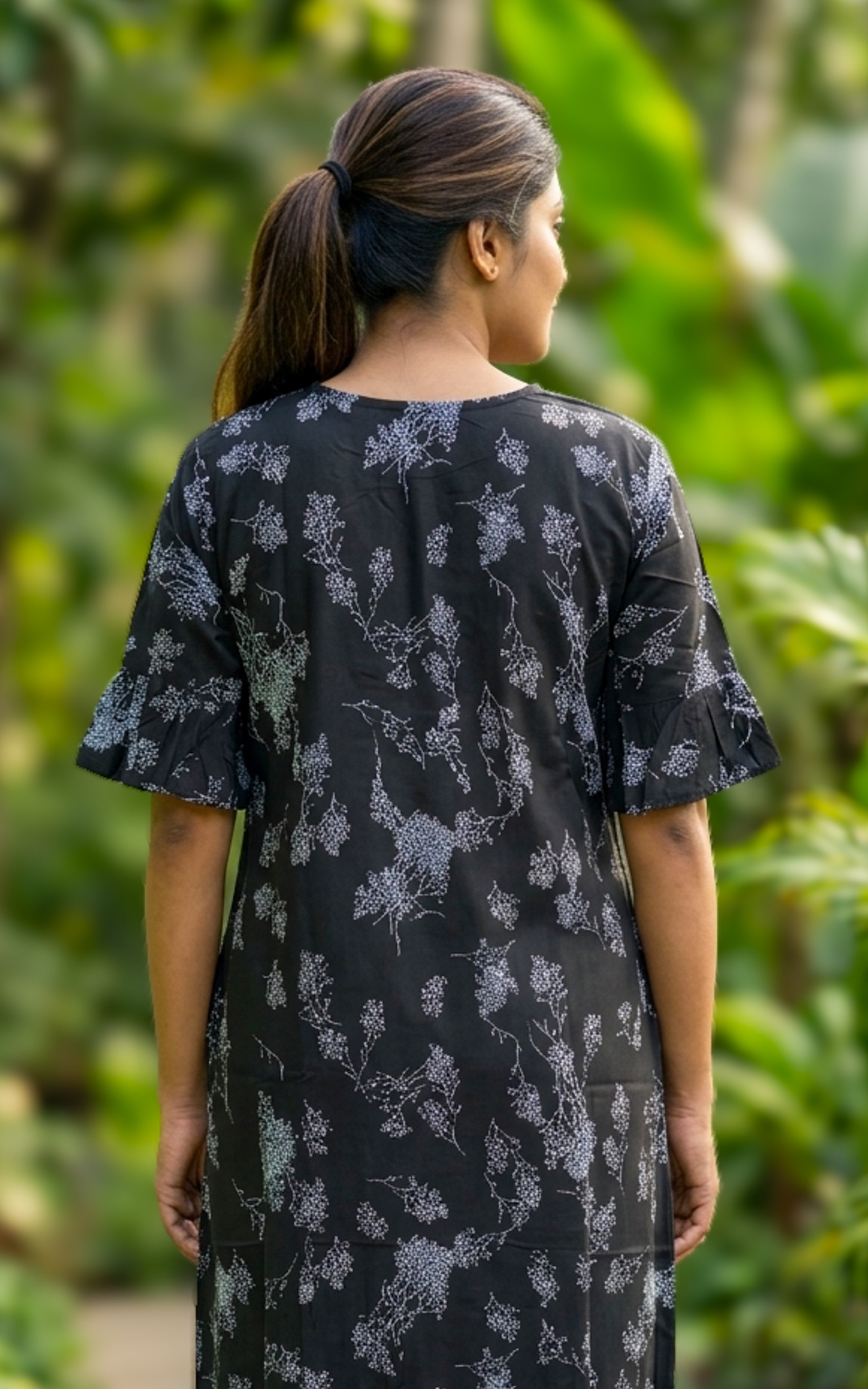 Cotton Straight Fit Nighty-160SS3A