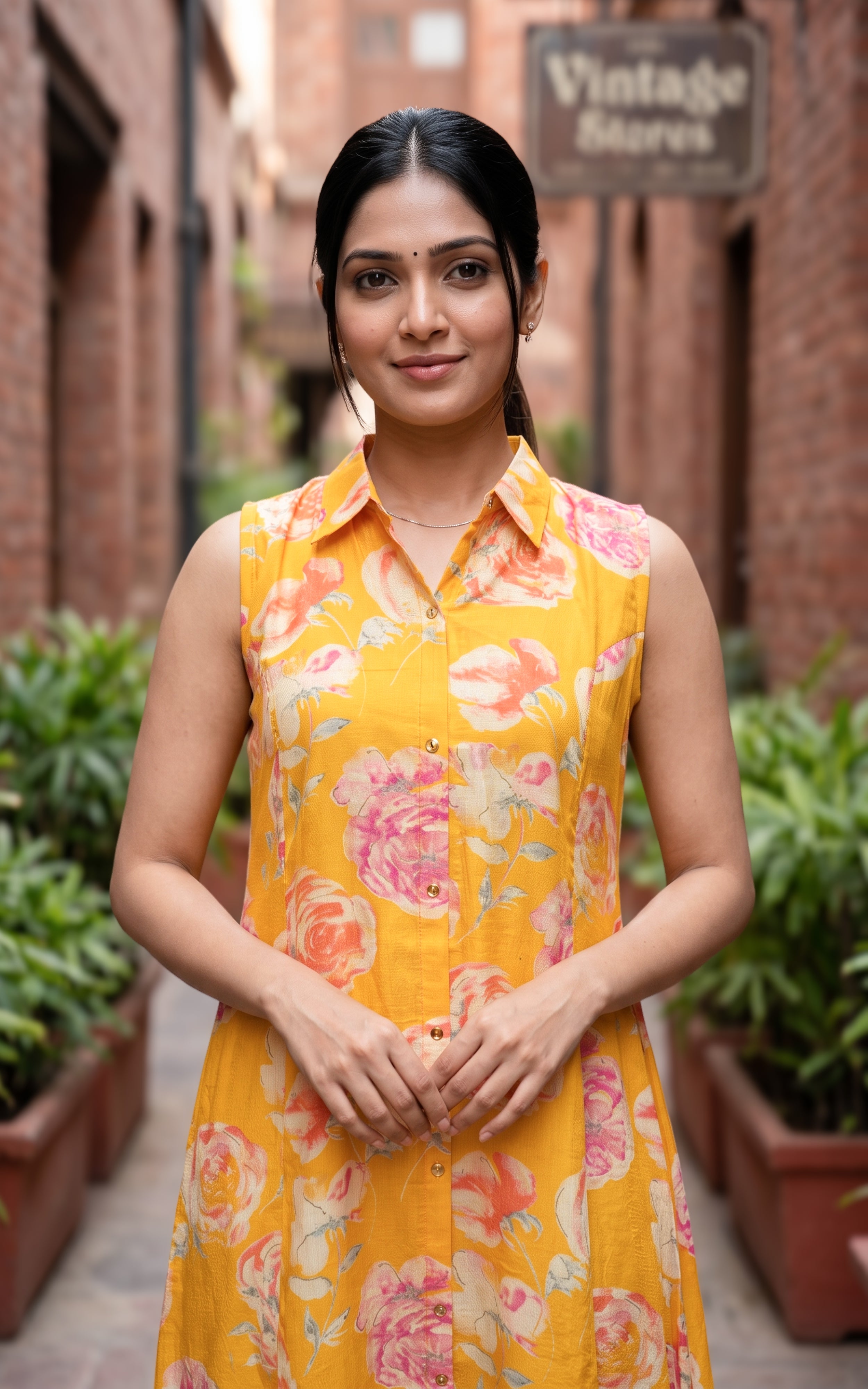 Gajra Yellow (Kurti+Pant)