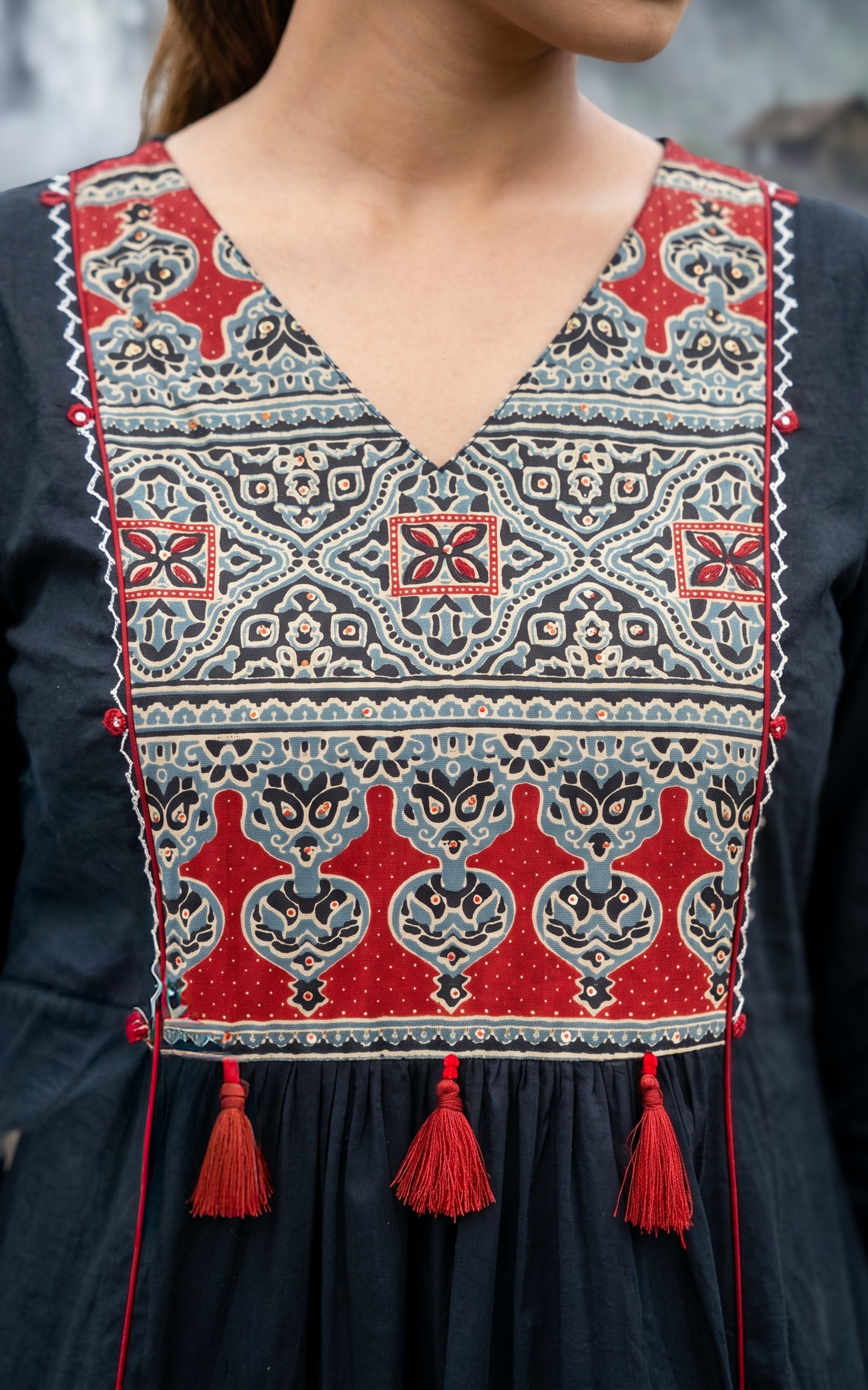 Breathable cotton summer kurti for women