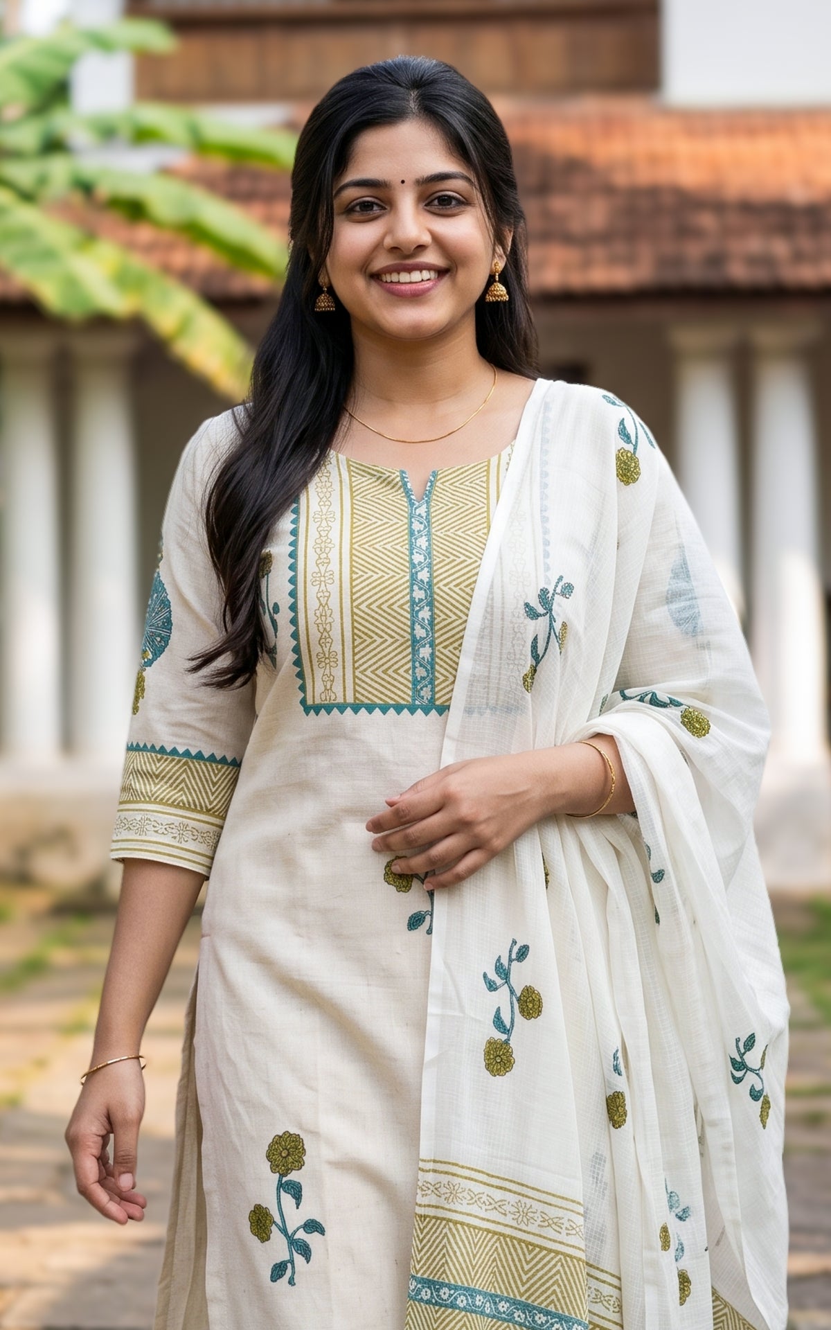 Semmalar B (Kurti+Pant+Dupatta)